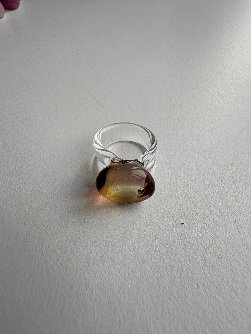 Glass Ring Brown