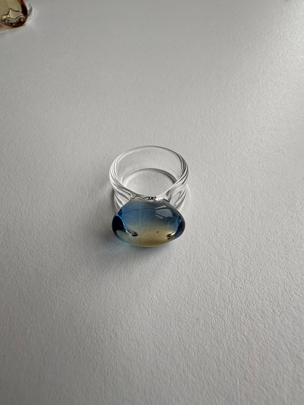 Glass Ring Blue