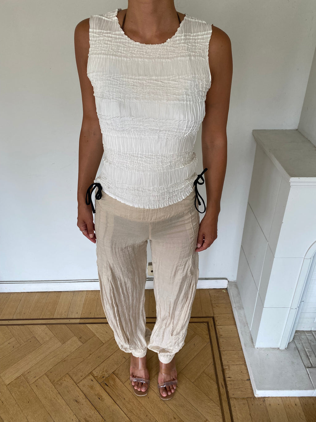 Textured white top