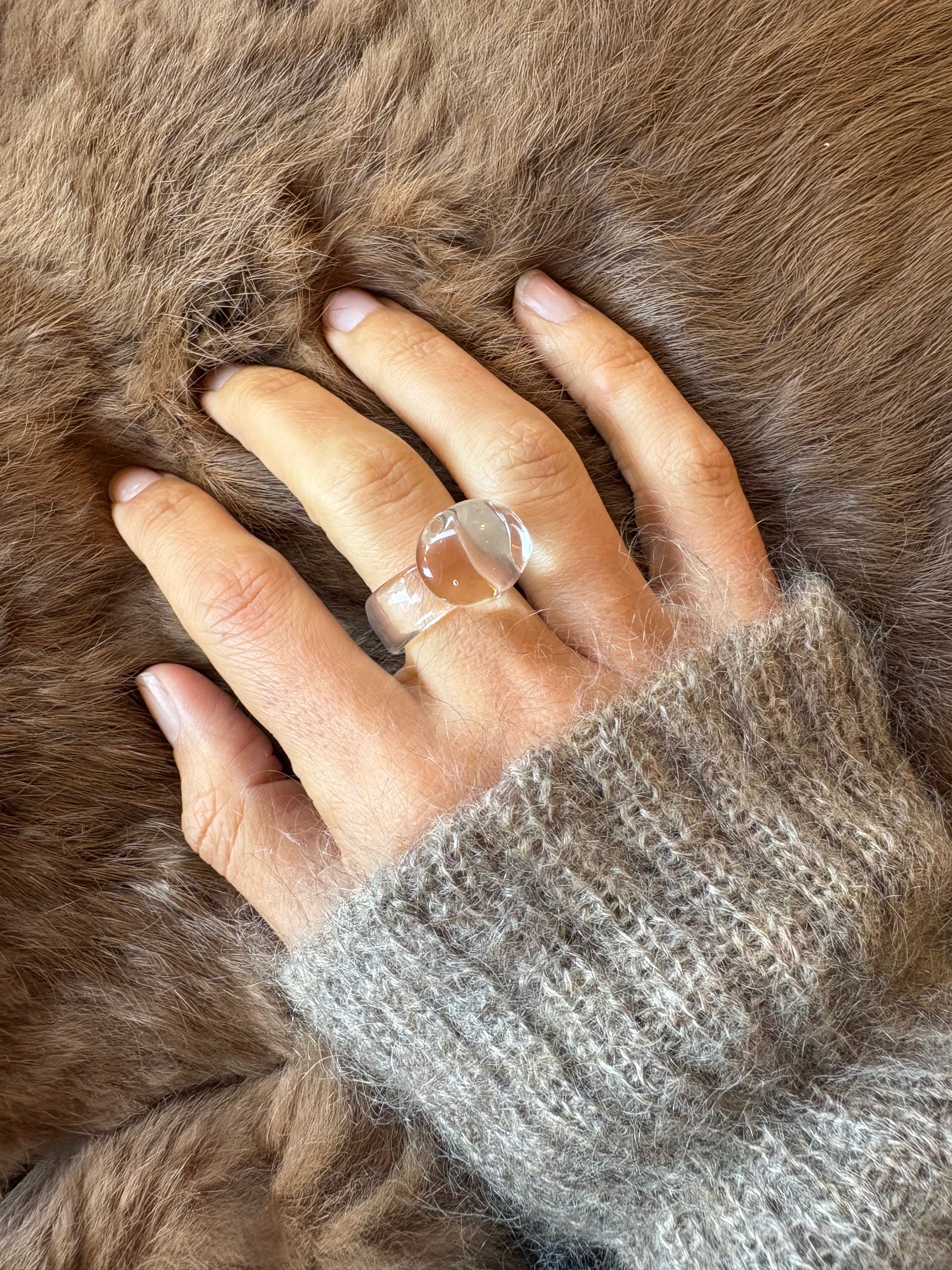 Glass Ring Transparent