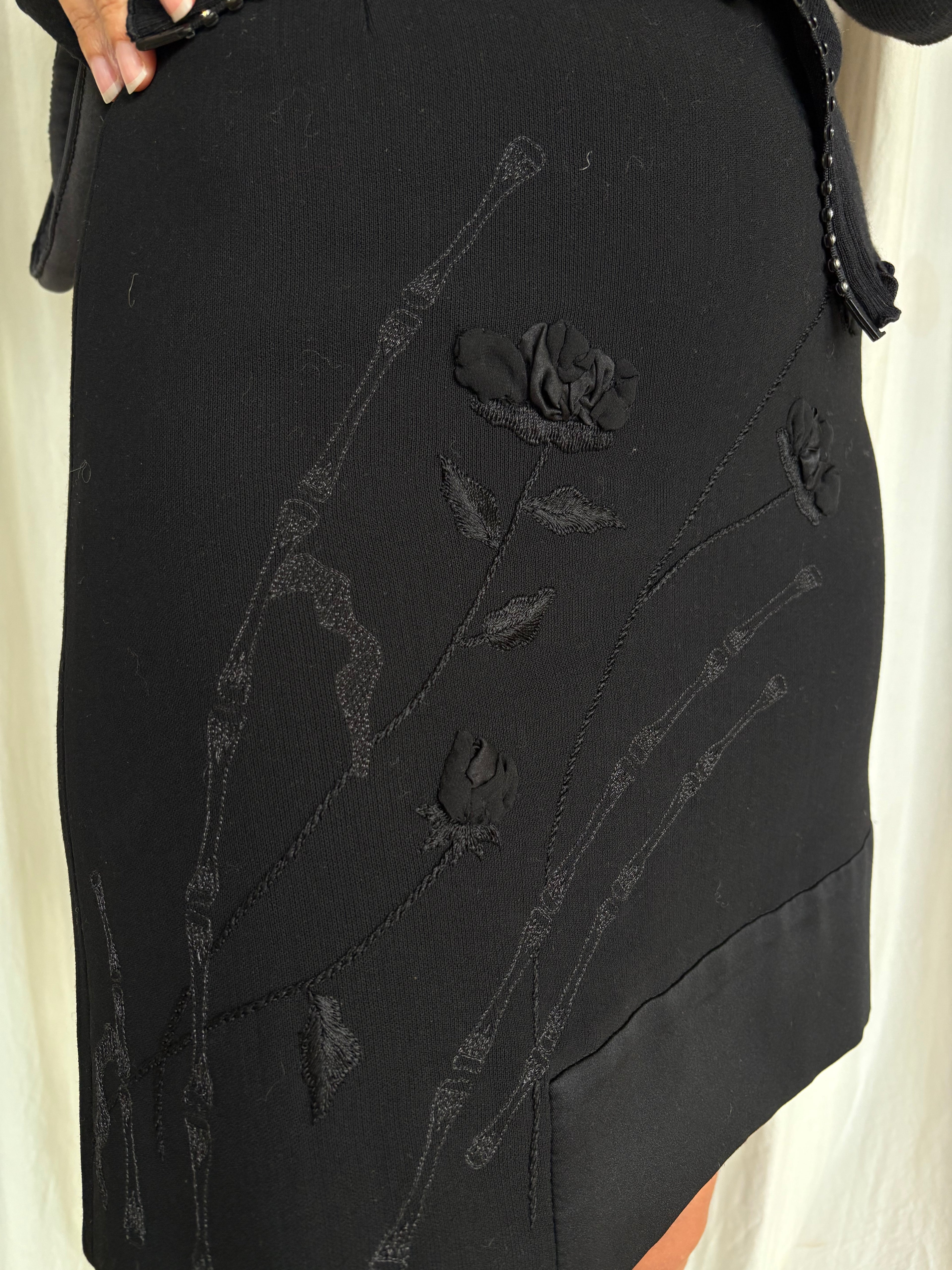 Enzo Fusco Embroided Skirt