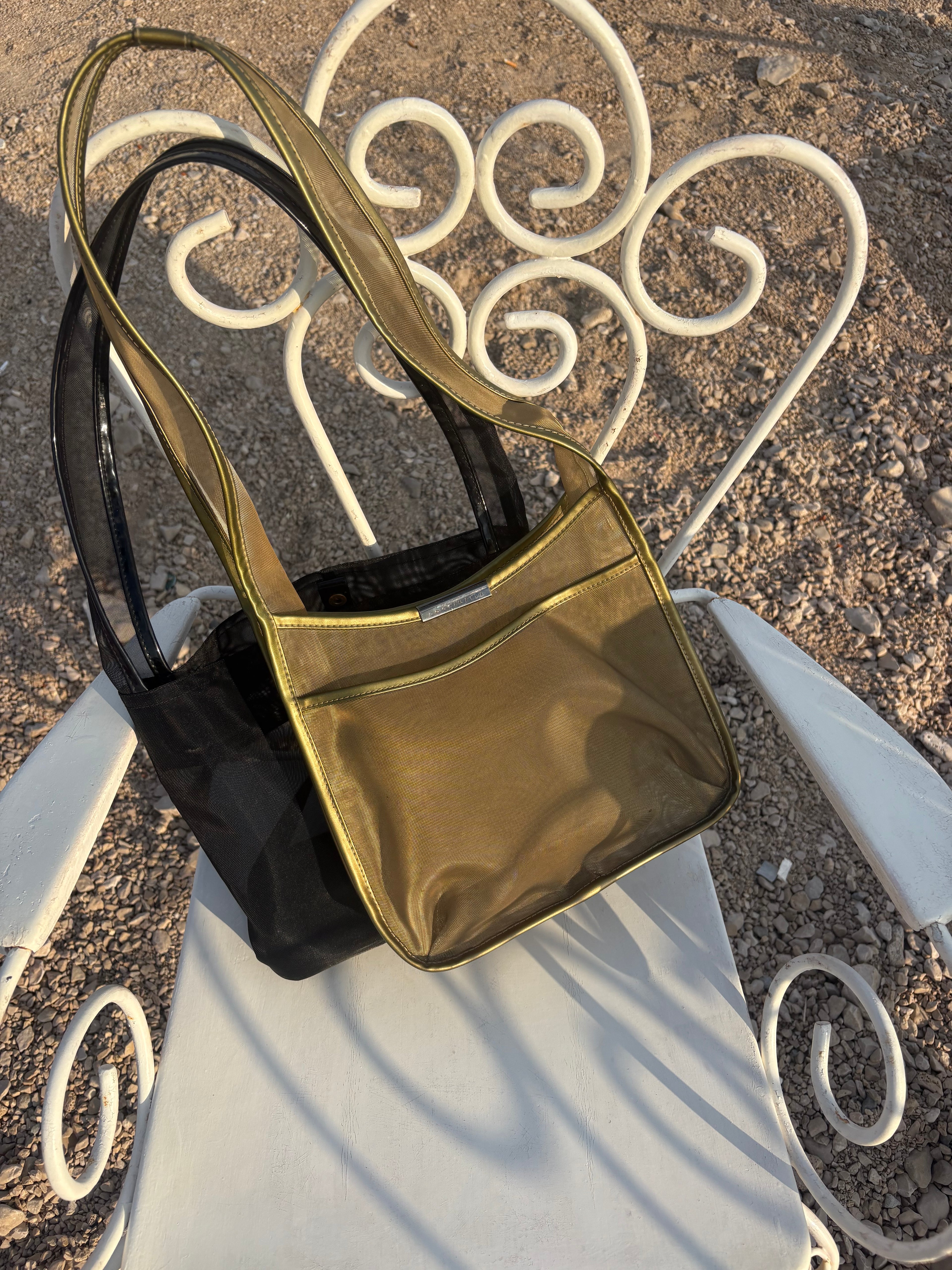 Coccinelle sheer bronze bag