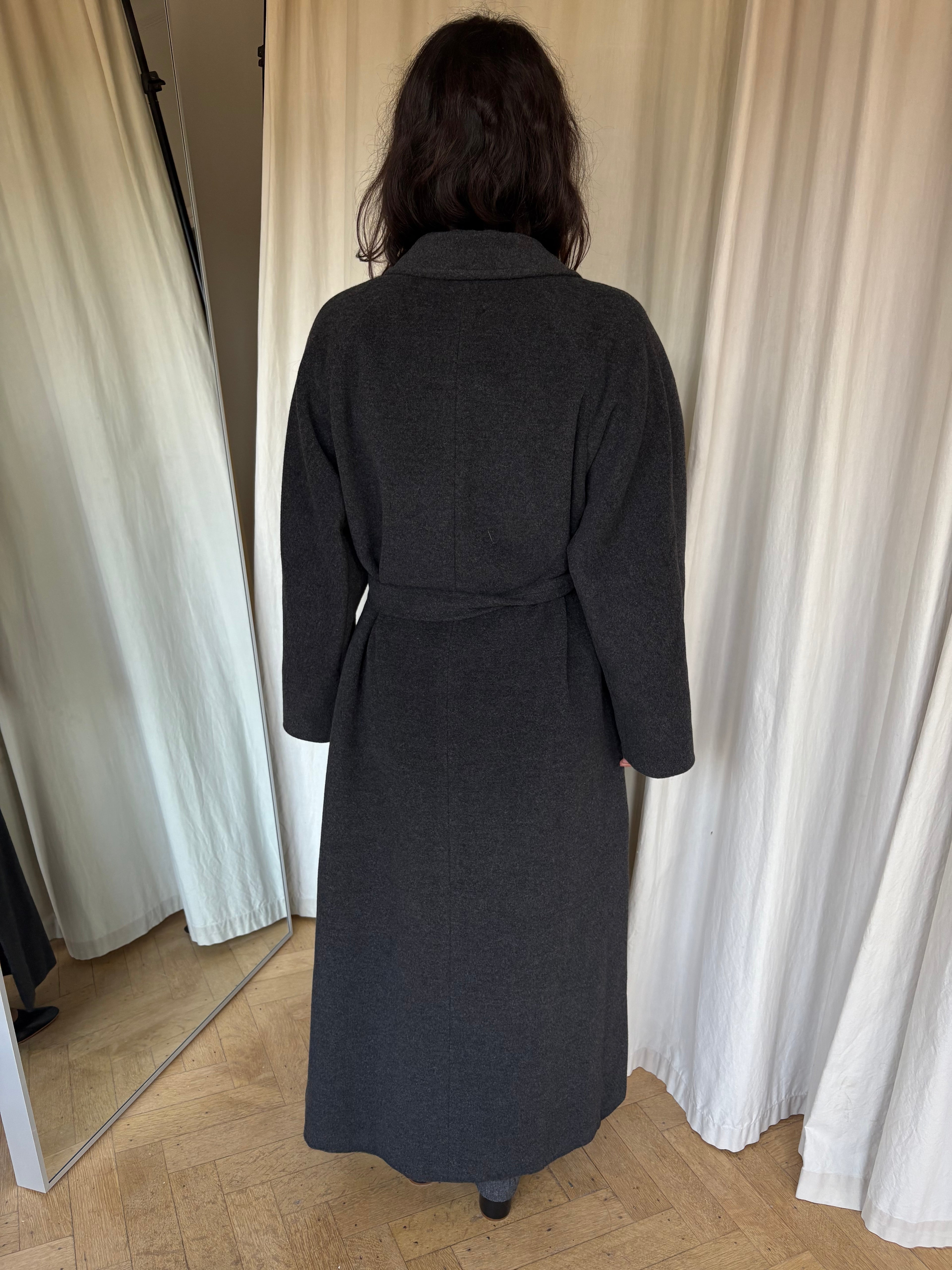 Max Mara Wool Long Belted Coat