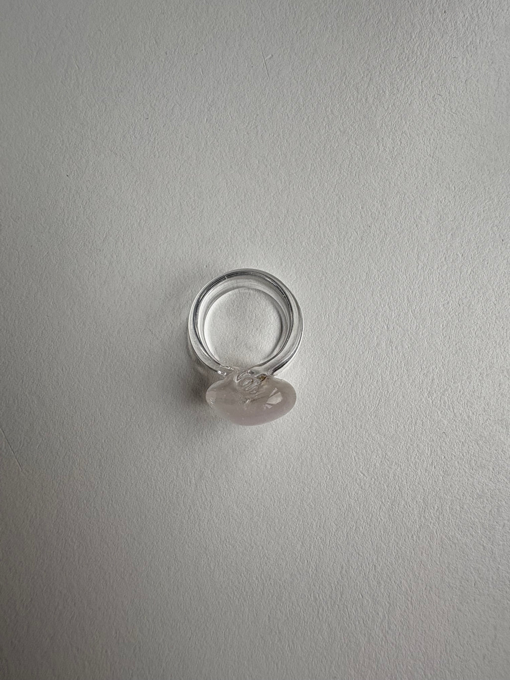 Glass Ring Smoked White