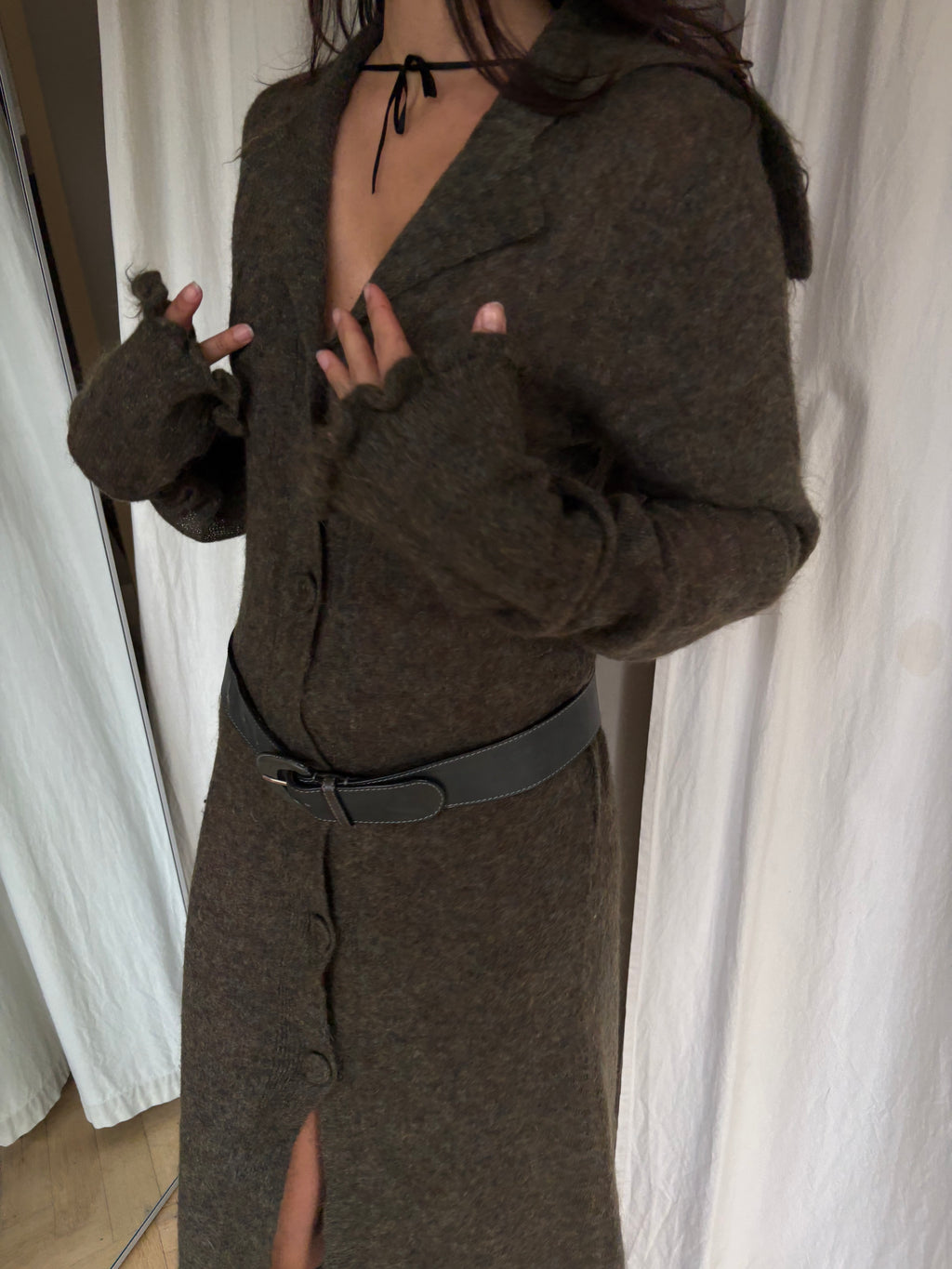 Long Mohair Cardigan