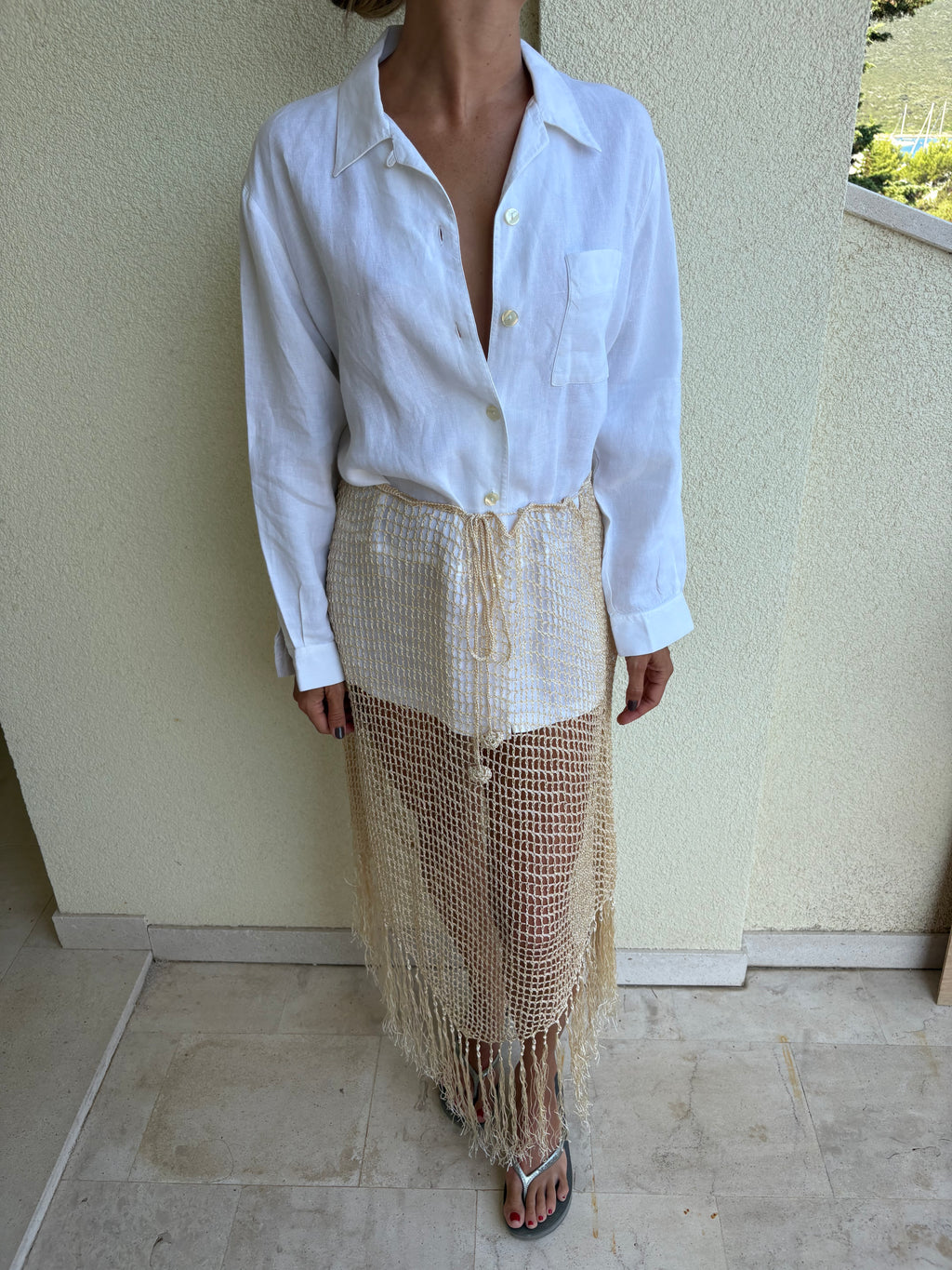 La Perla crochet beach cover