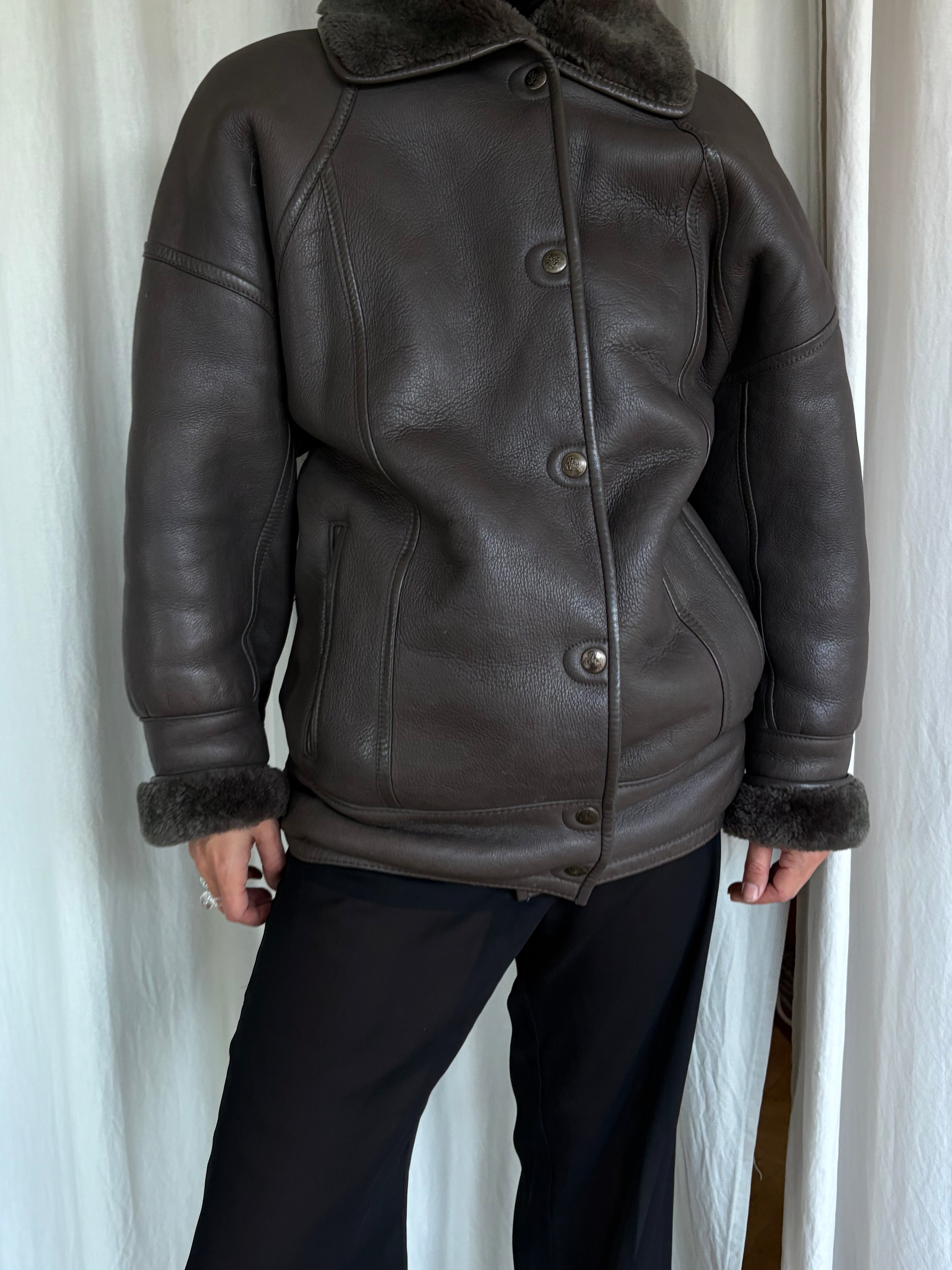 Shearling Leather Coat