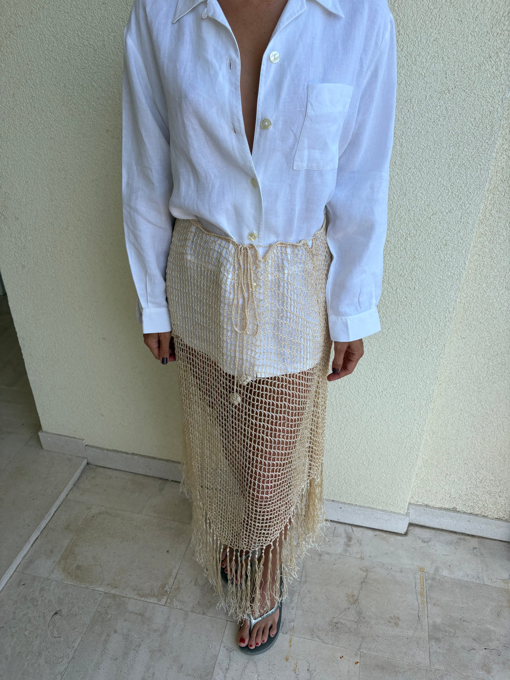 La Perla crochet beach cover