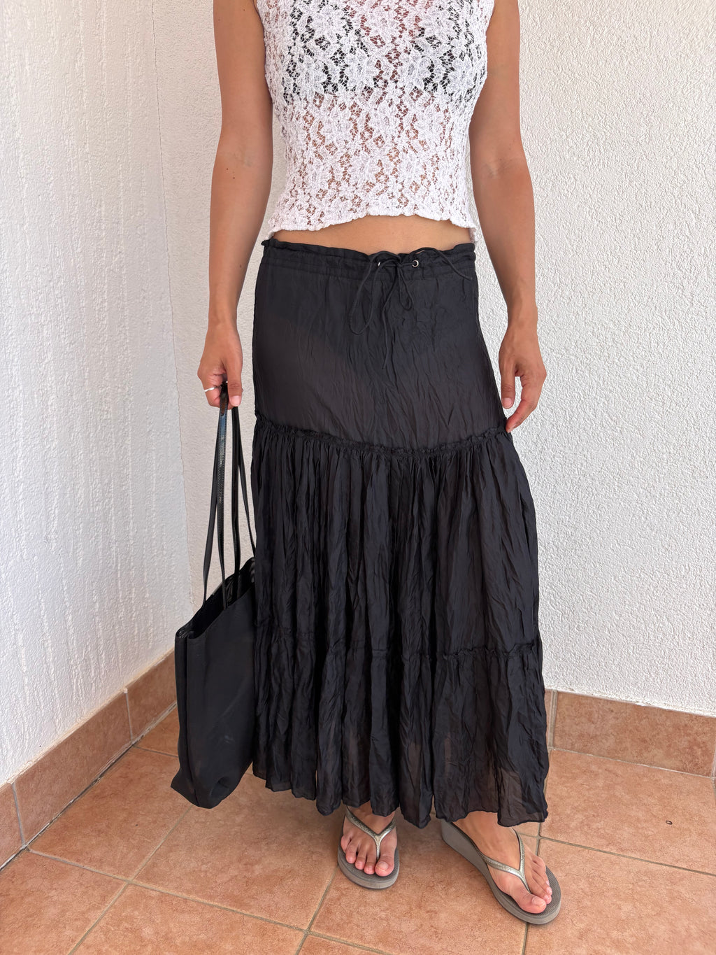 Coccinelle mesh black bag