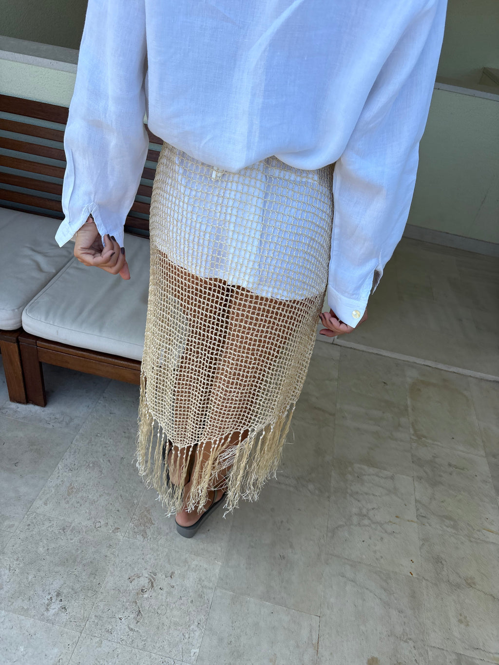 La Perla crochet beach cover