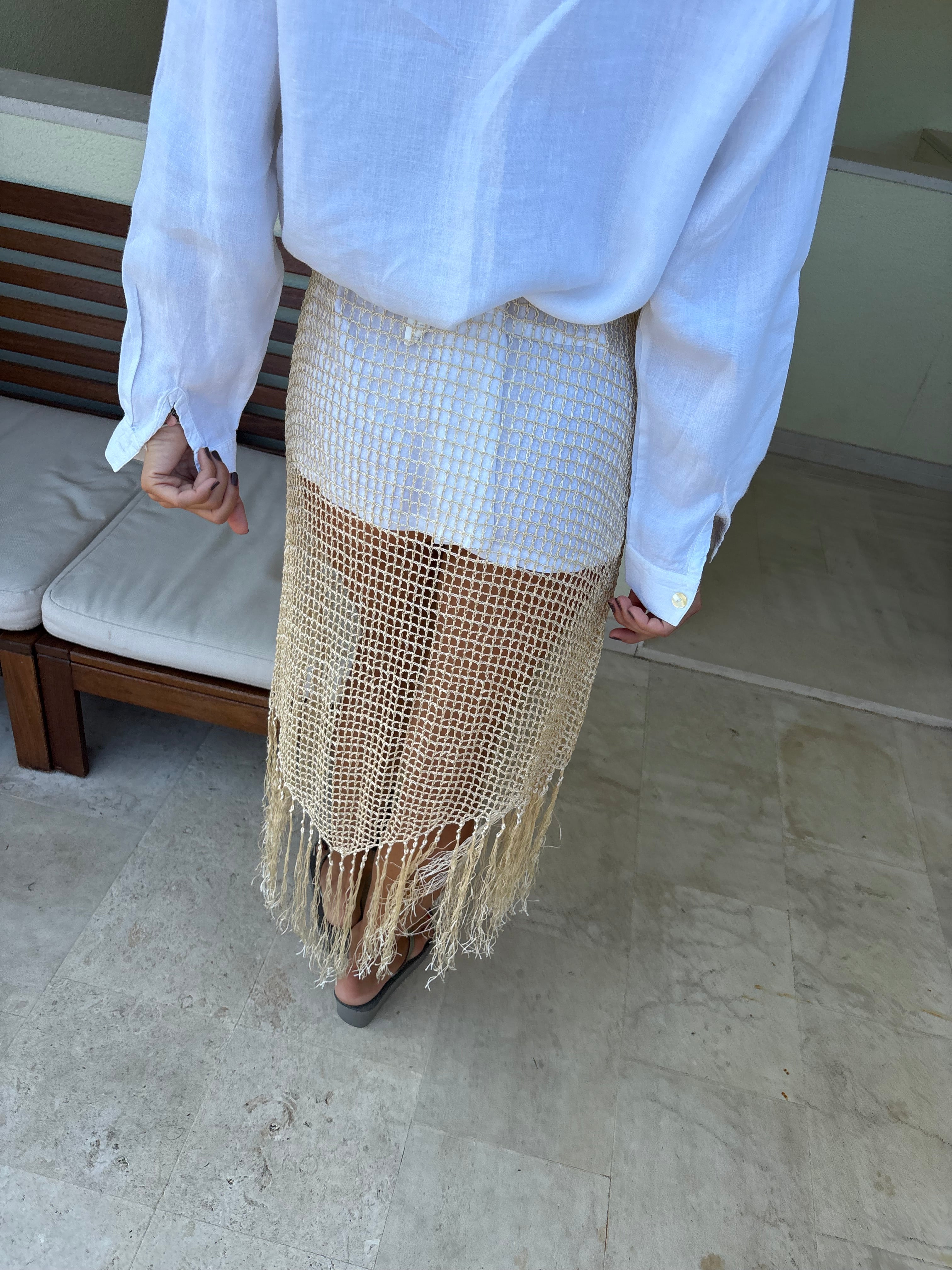La Perla crochet beach cover