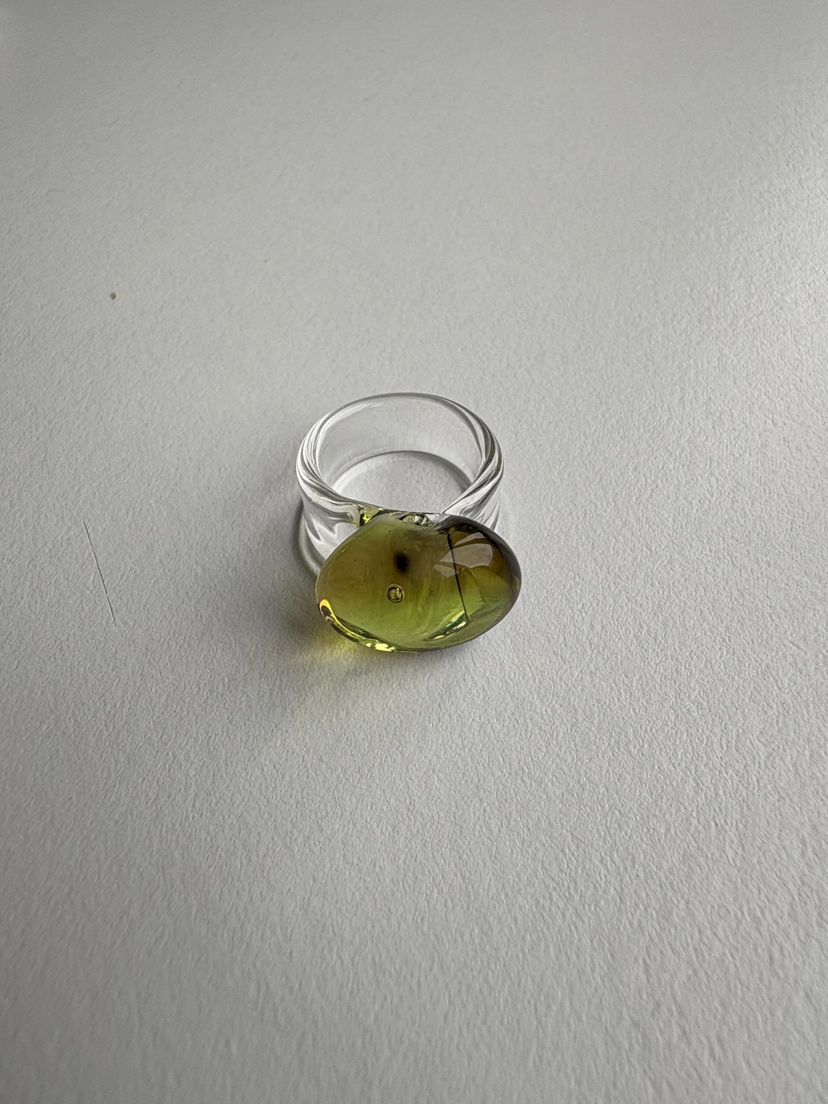 Glass Ring Green