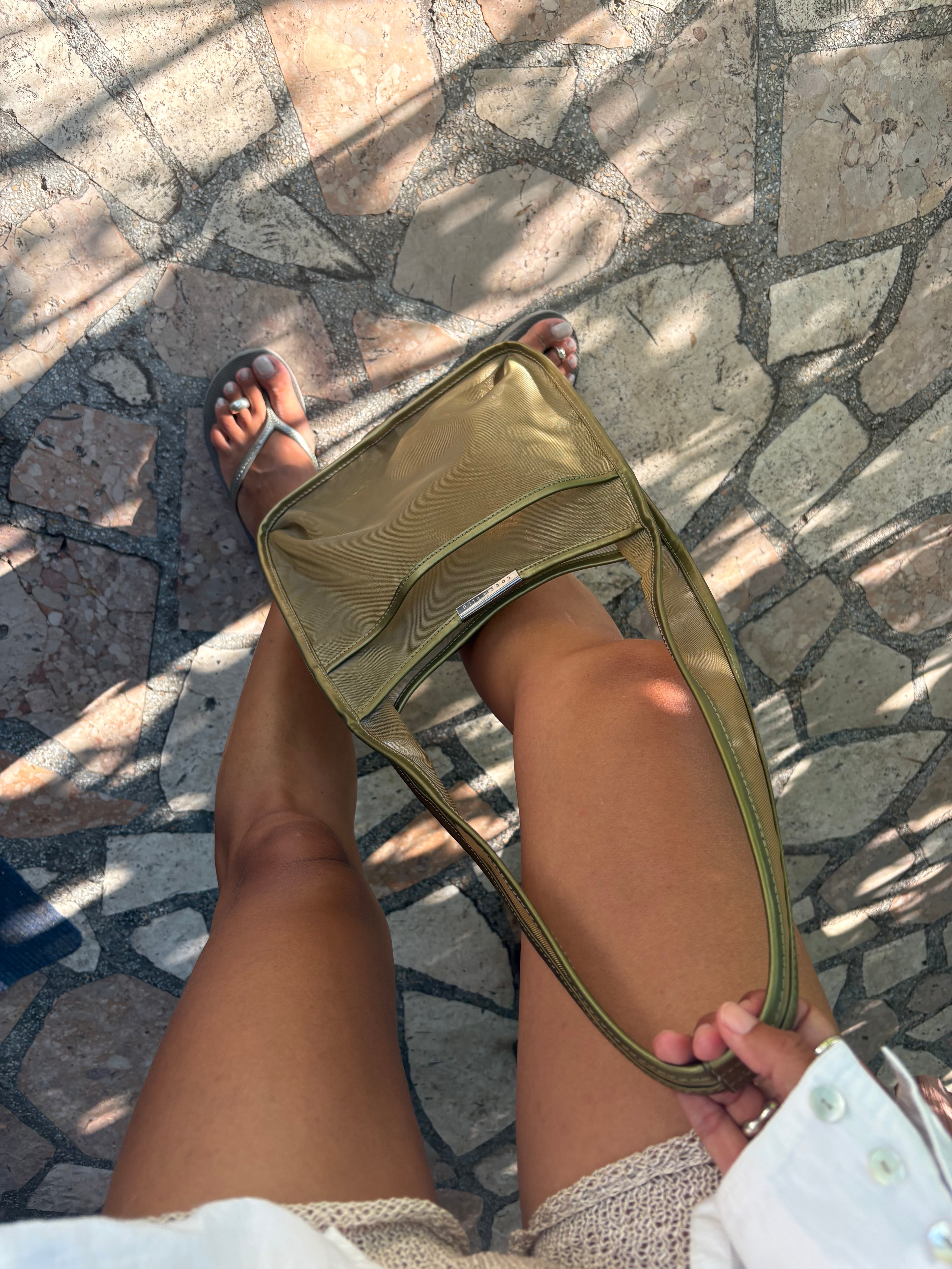 Coccinelle sheer bronze bag