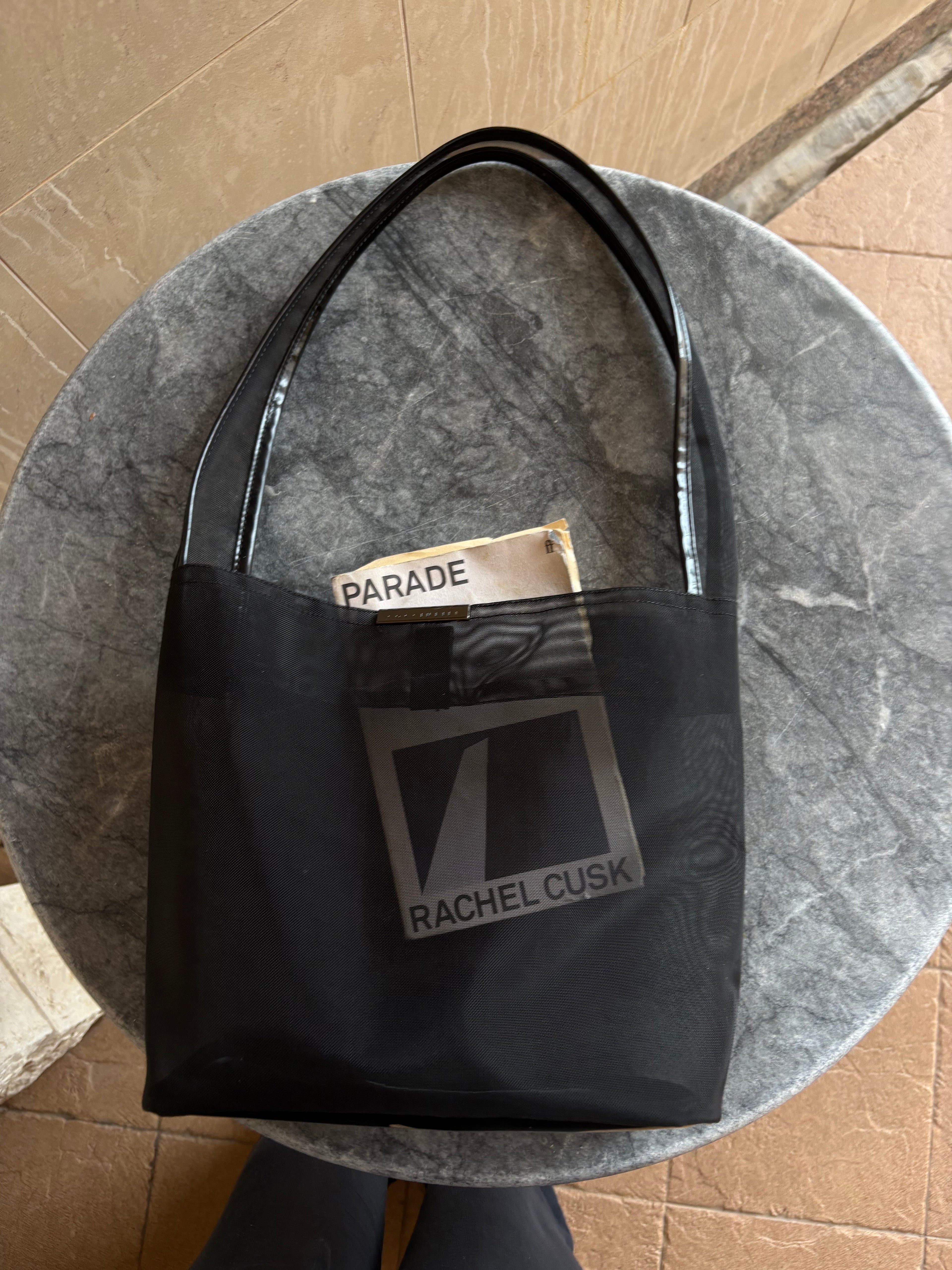 Coccinelle sheer black bag