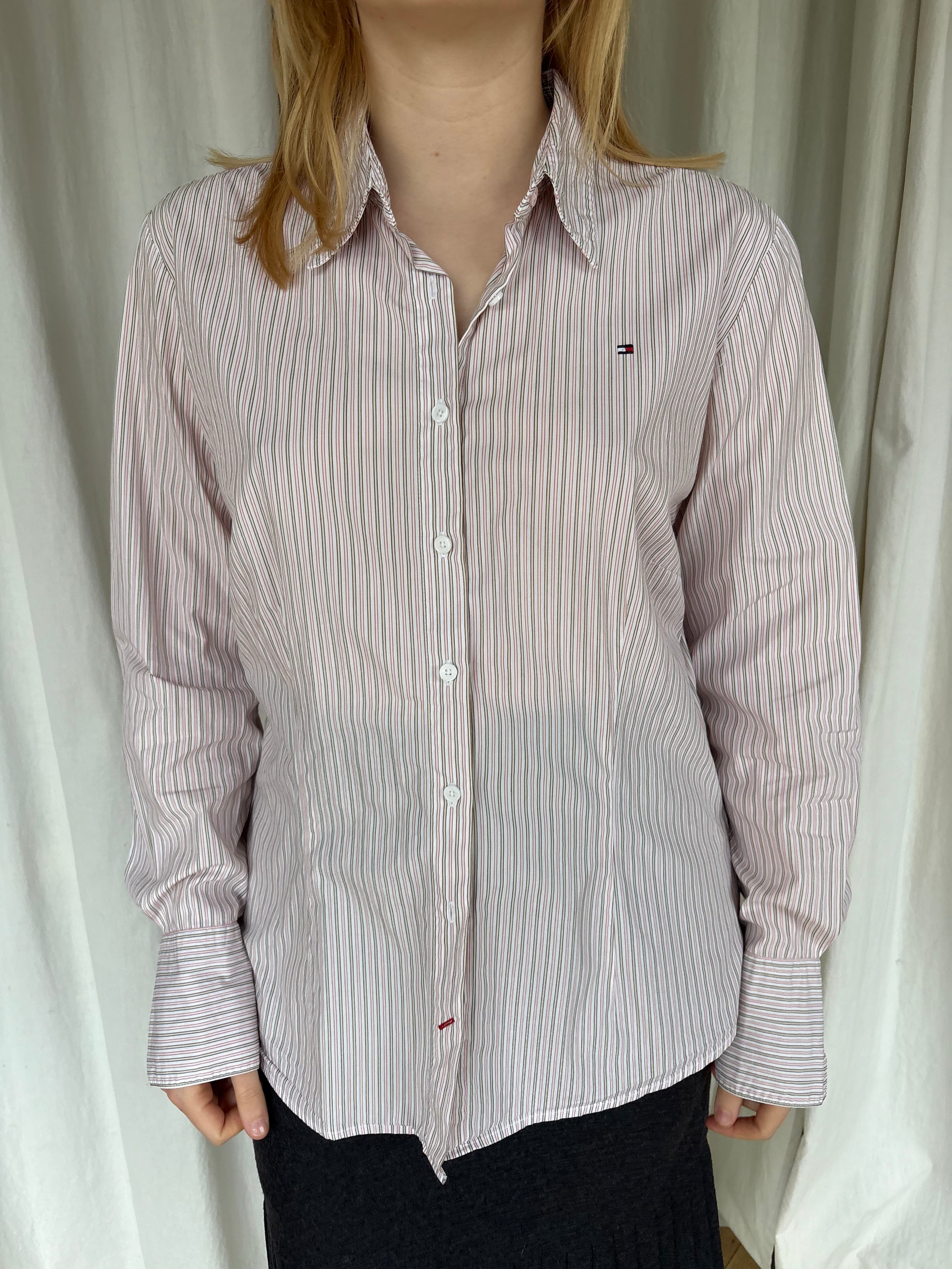 Tommy pink striped shirt