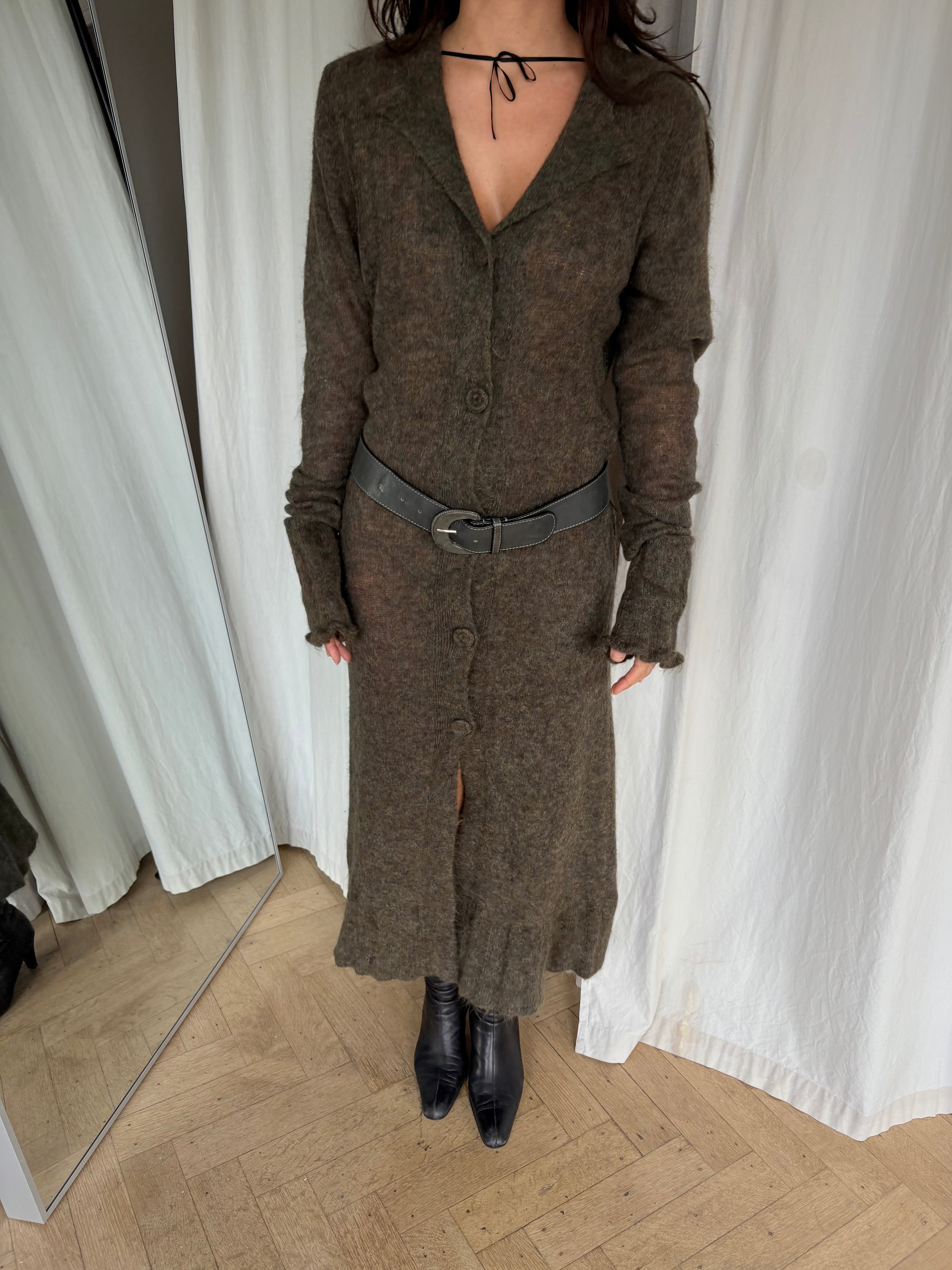 Long Mohair Cardigan