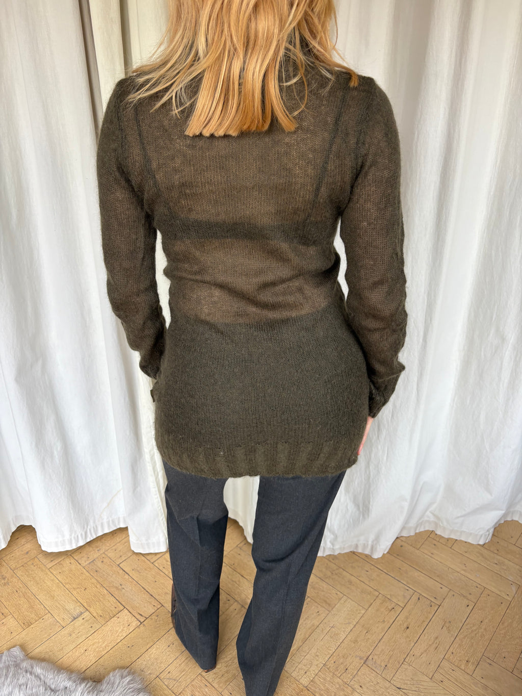 DKNY Mohair Long Vest