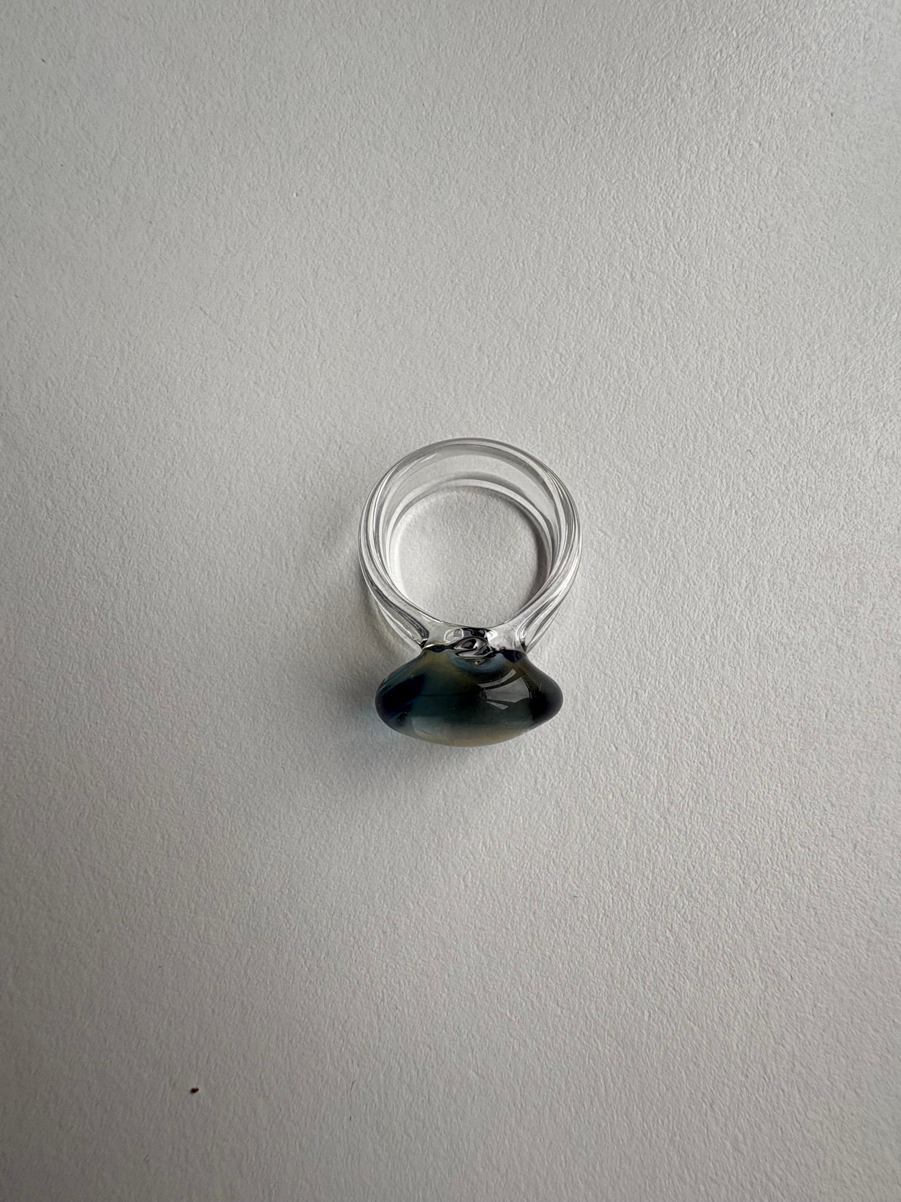 Glass Ring Blue