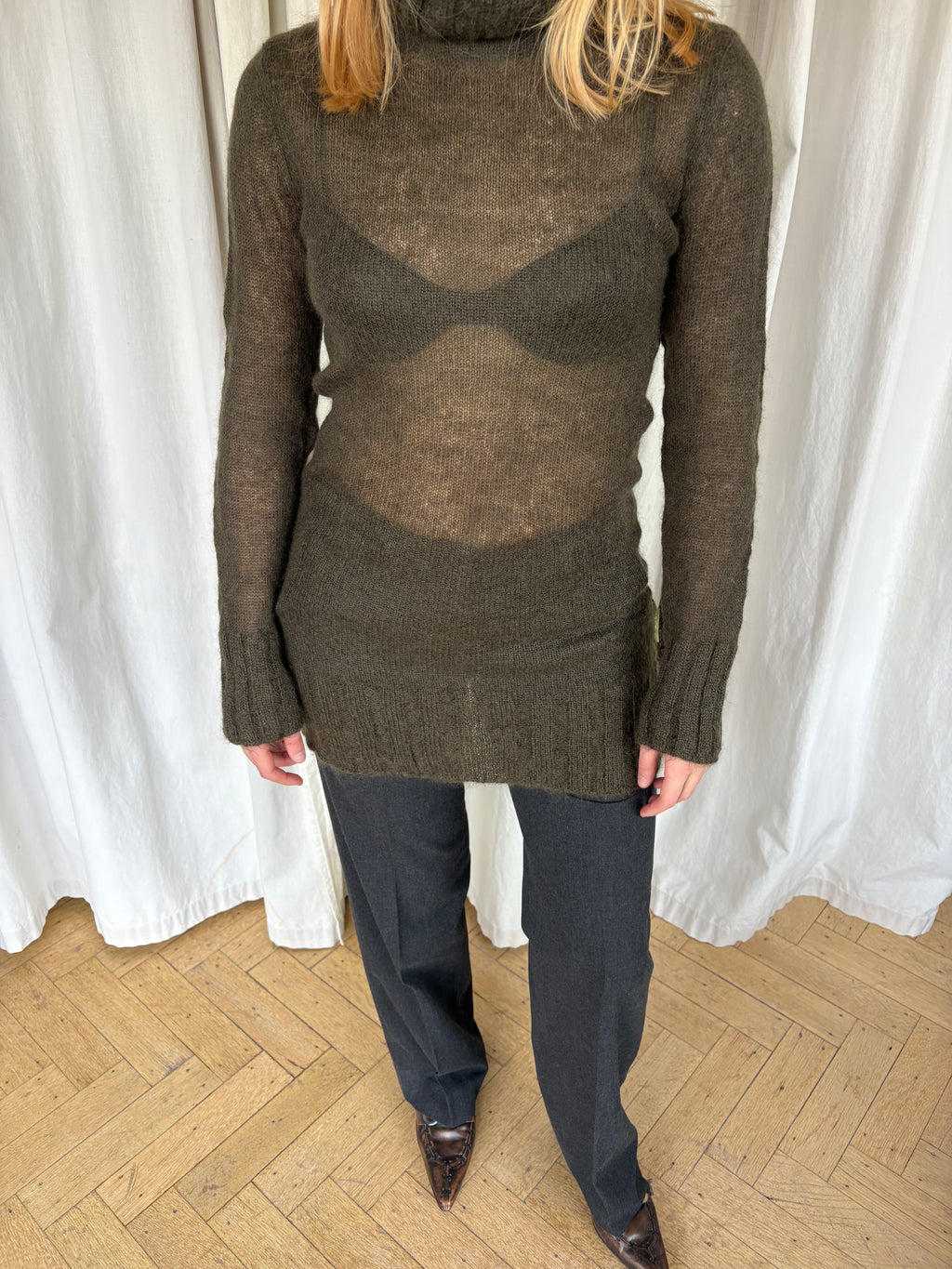 DKNY Mohair Long Vest