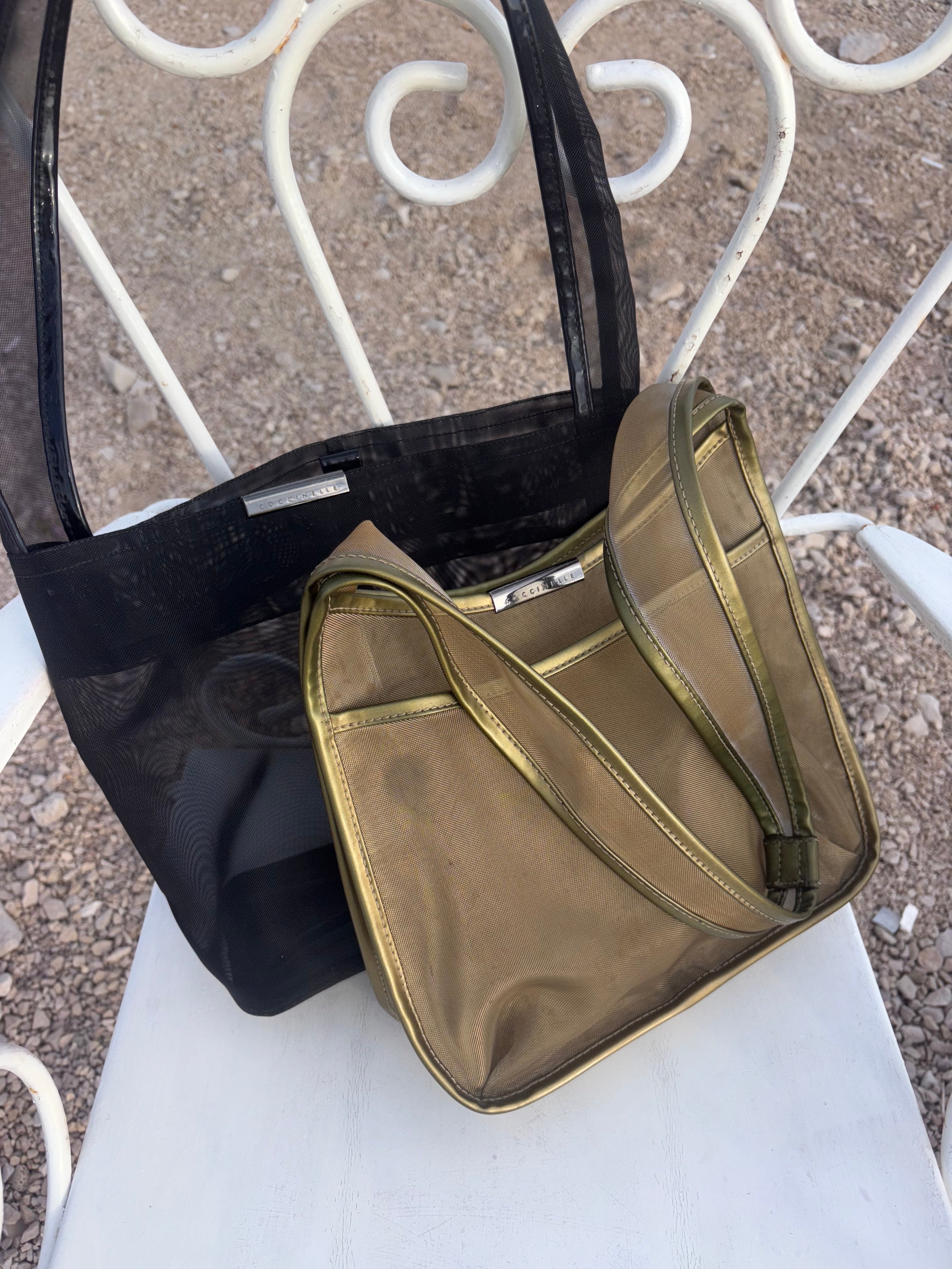 Coccinelle sheer bronze bag