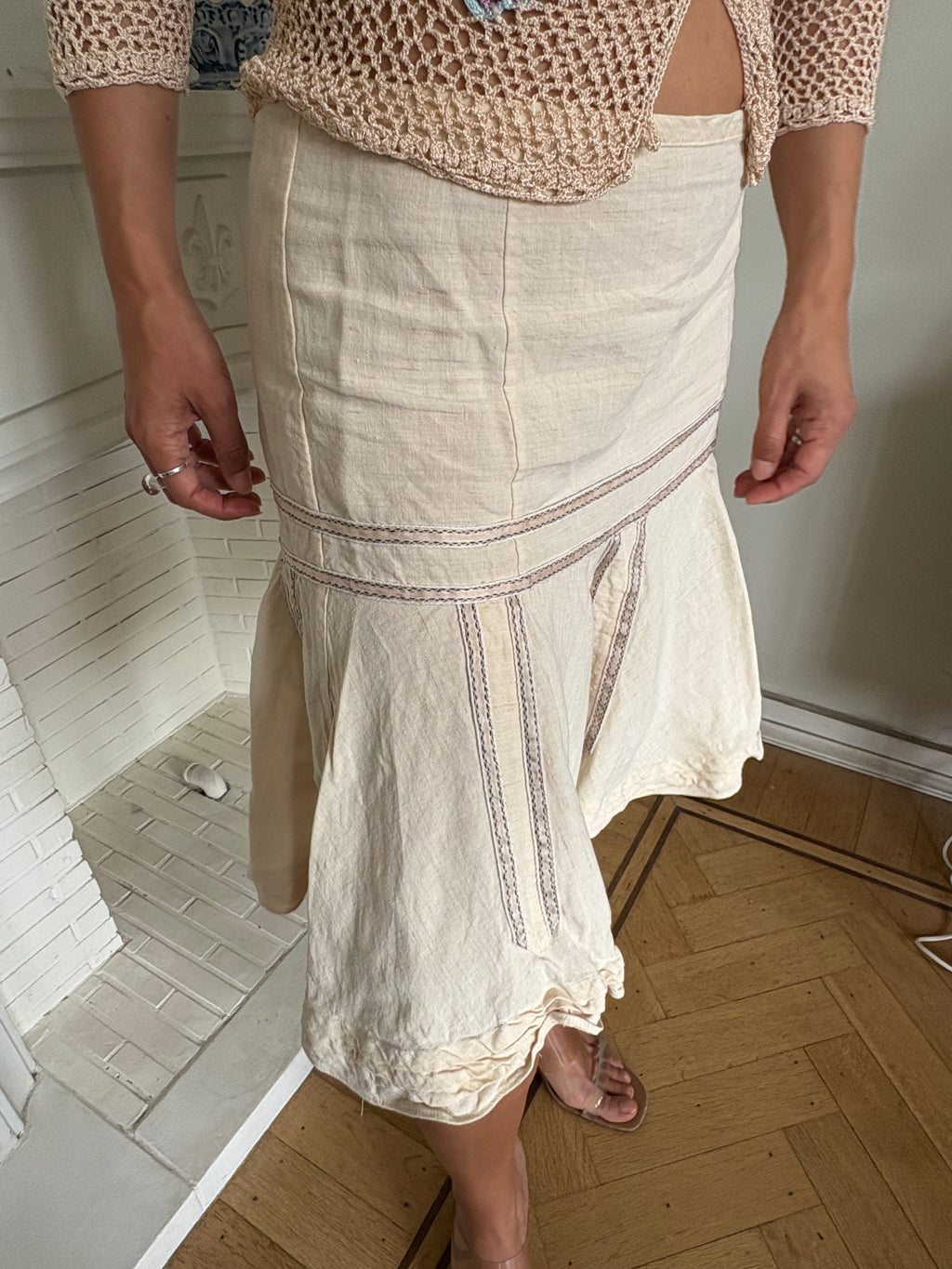 Ralph Lauren linen mini skirt
