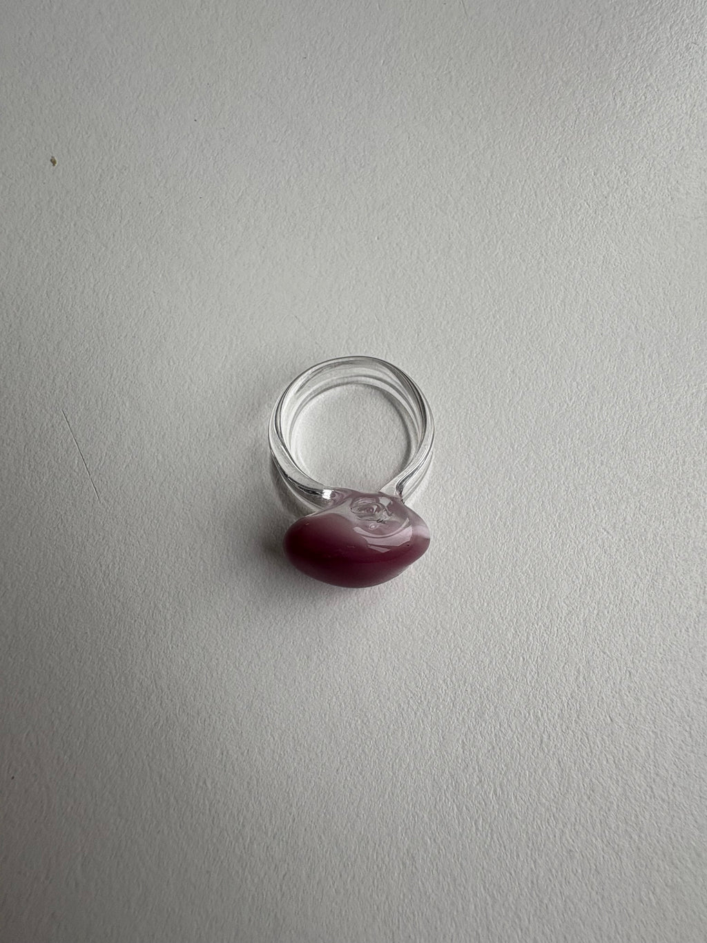 Glass Ring Lilac Smoked