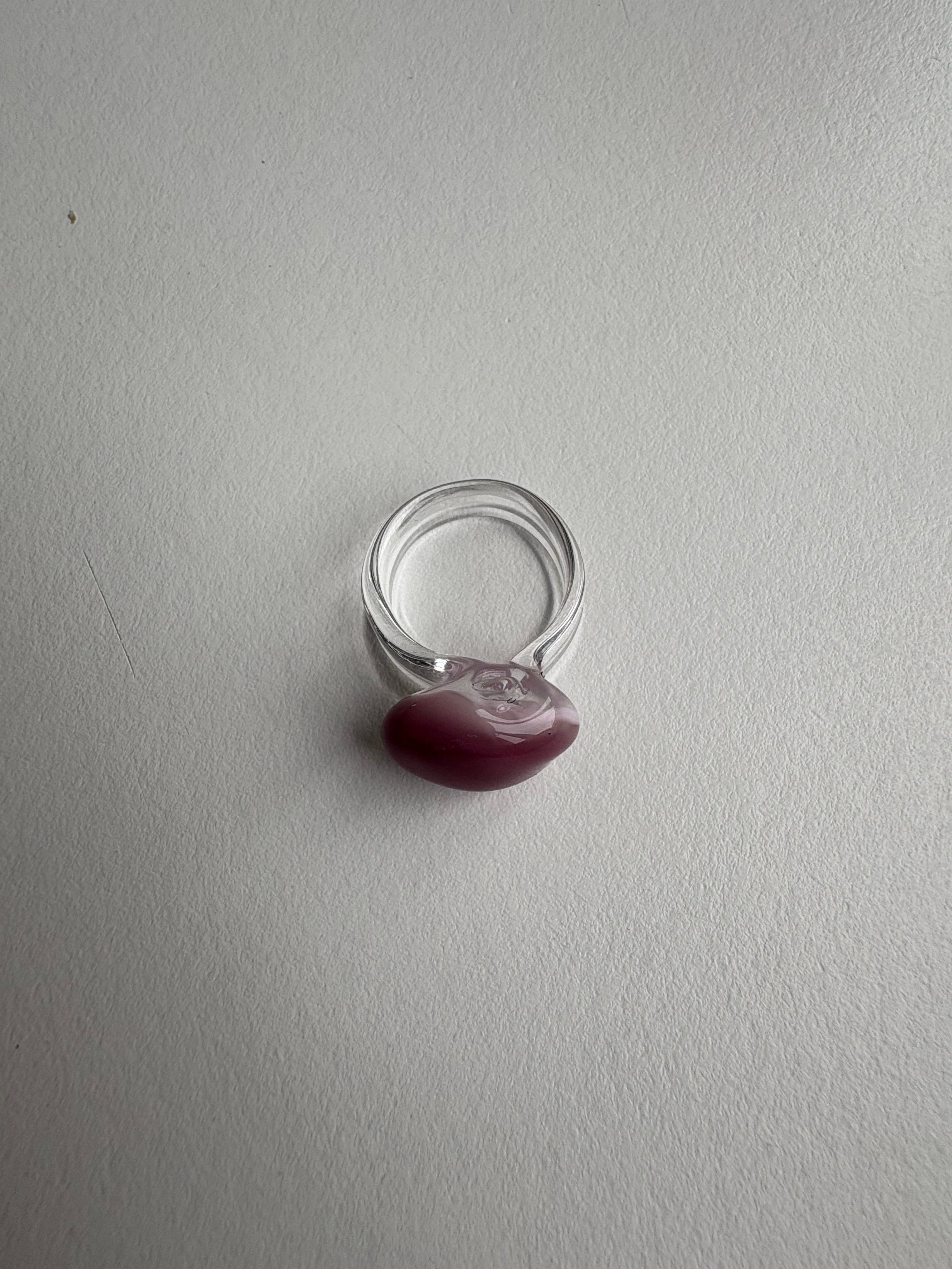Glass Ring Lilac Smoked