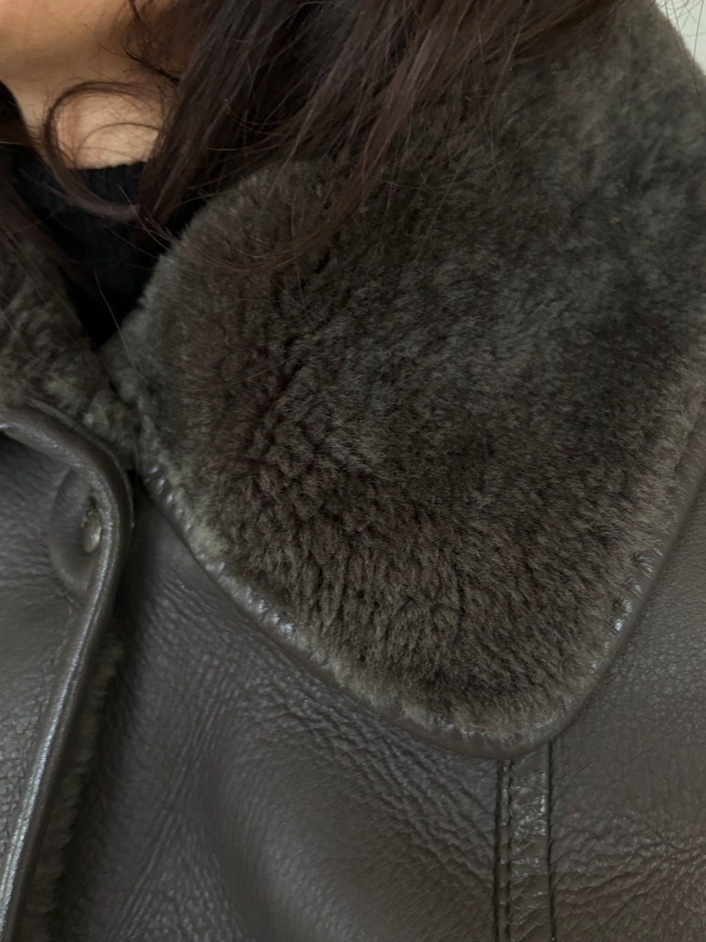 Shearling Leather Coat