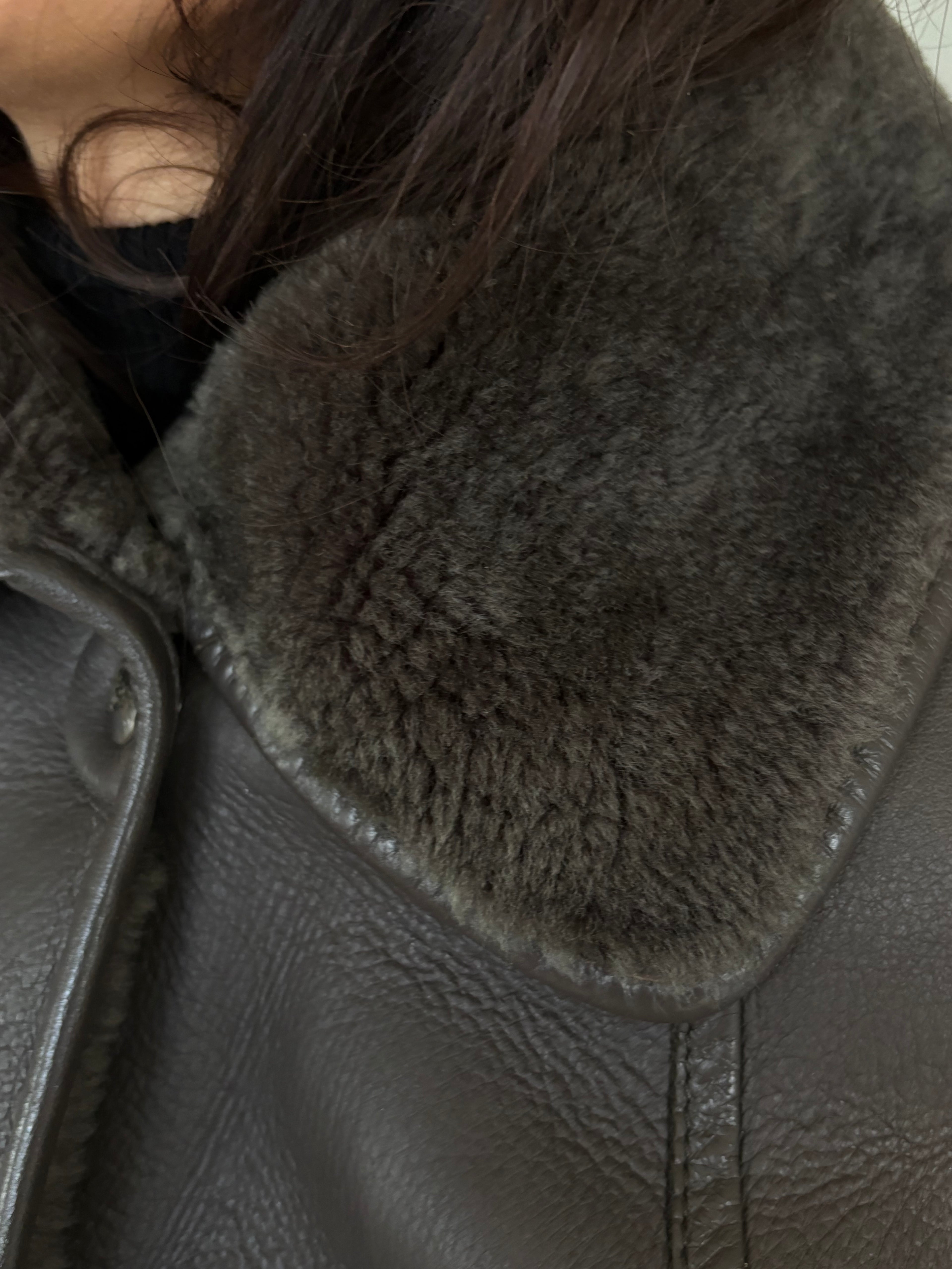 Shearling Leather Coat