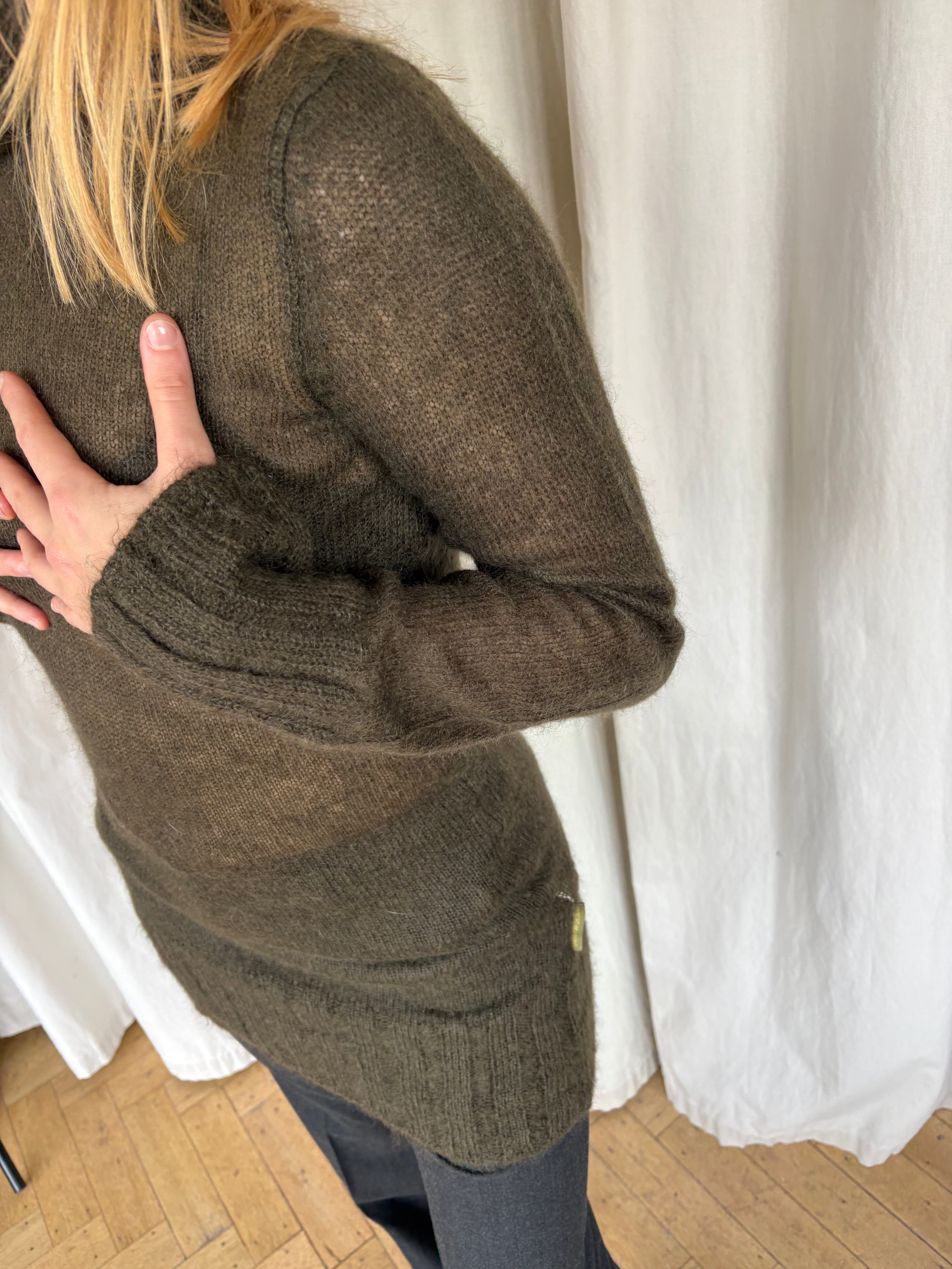 DKNY Mohair Long Vest