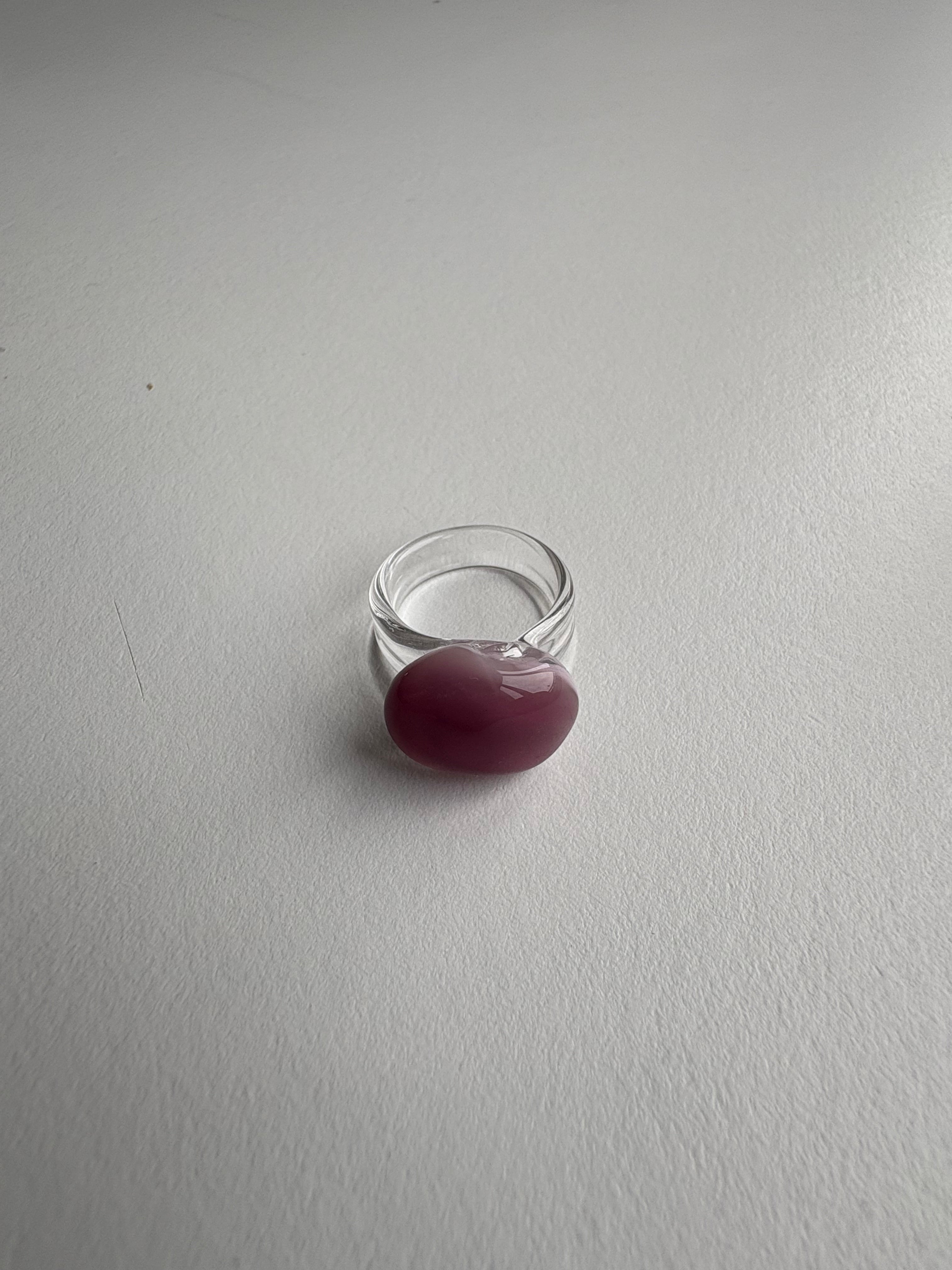 Glass Ring Lilac Smoked