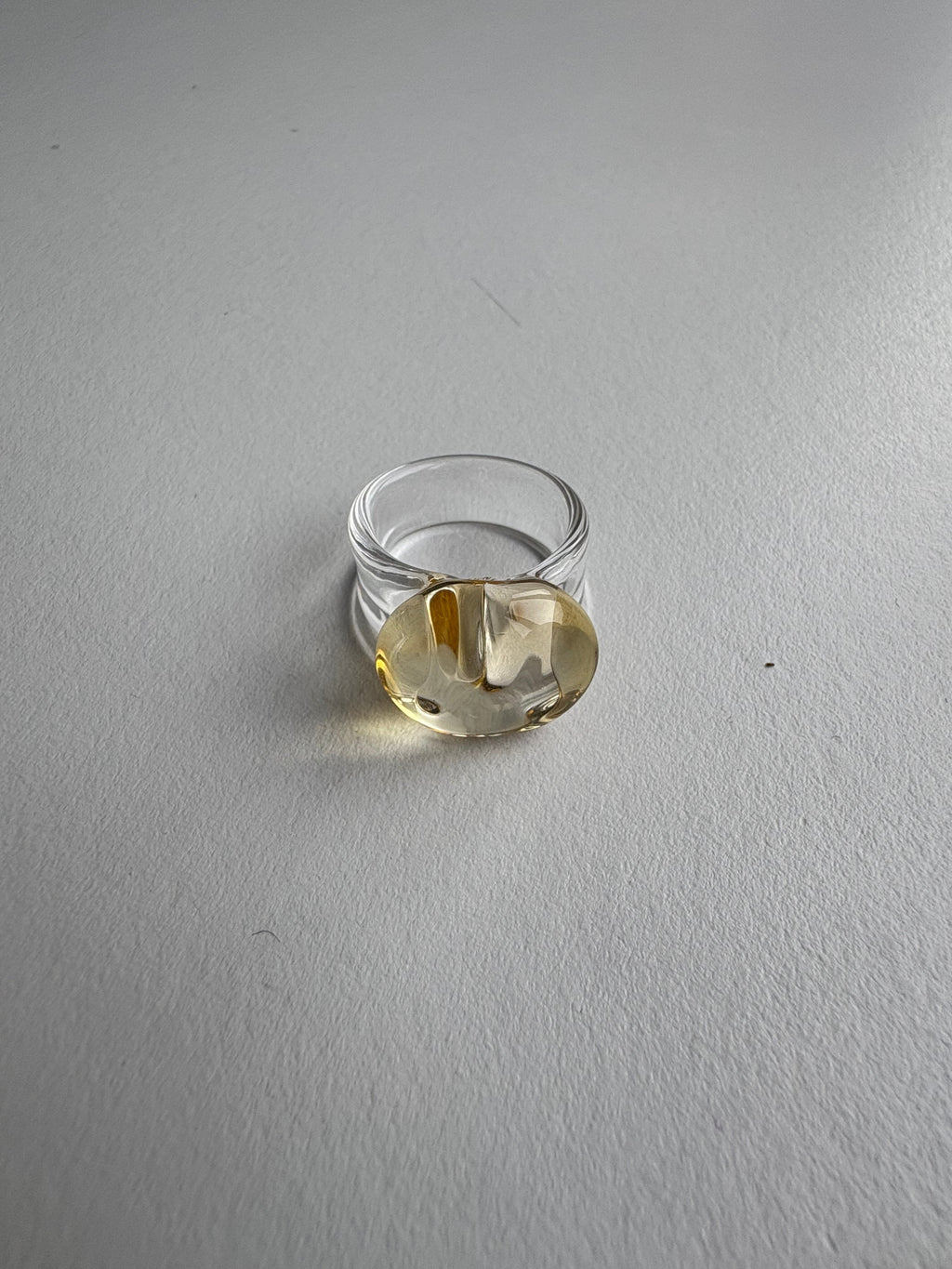 Glass Ring Yellow