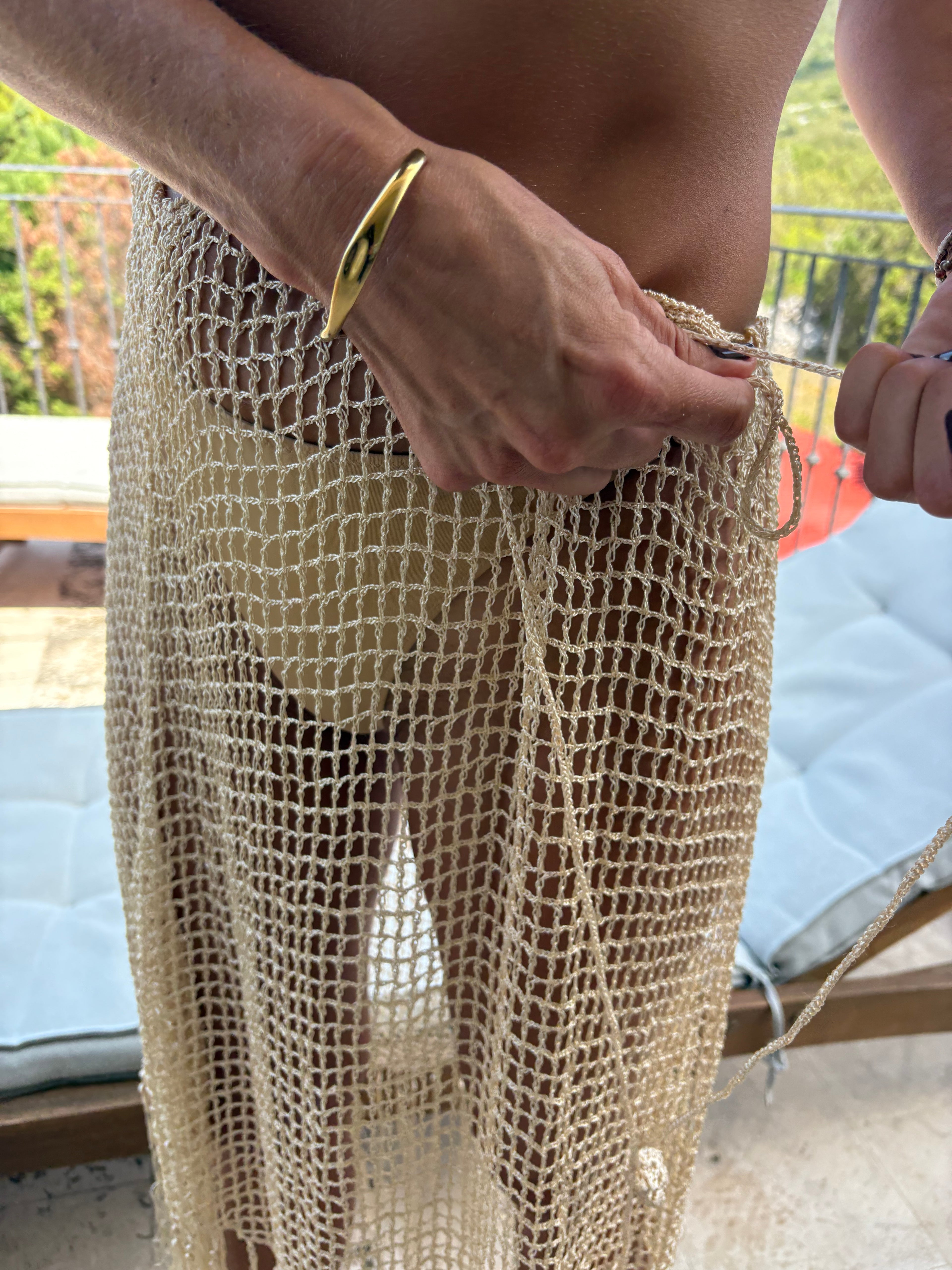 La Perla crochet beach cover