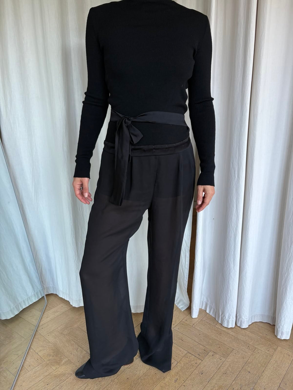 Rocco Barocco Wide Transparent Trousers