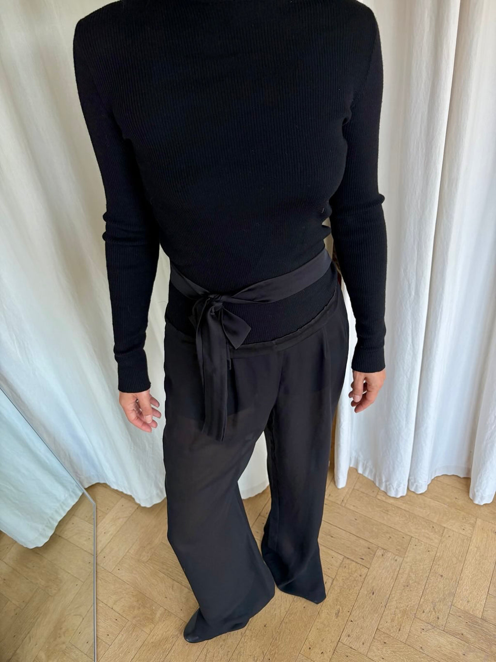Rocco Barocco Wide Transparent Trousers
