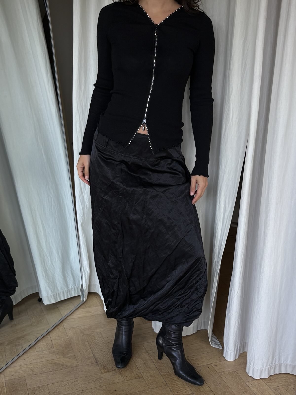 Sarah Pacini Twisted Long Skirt