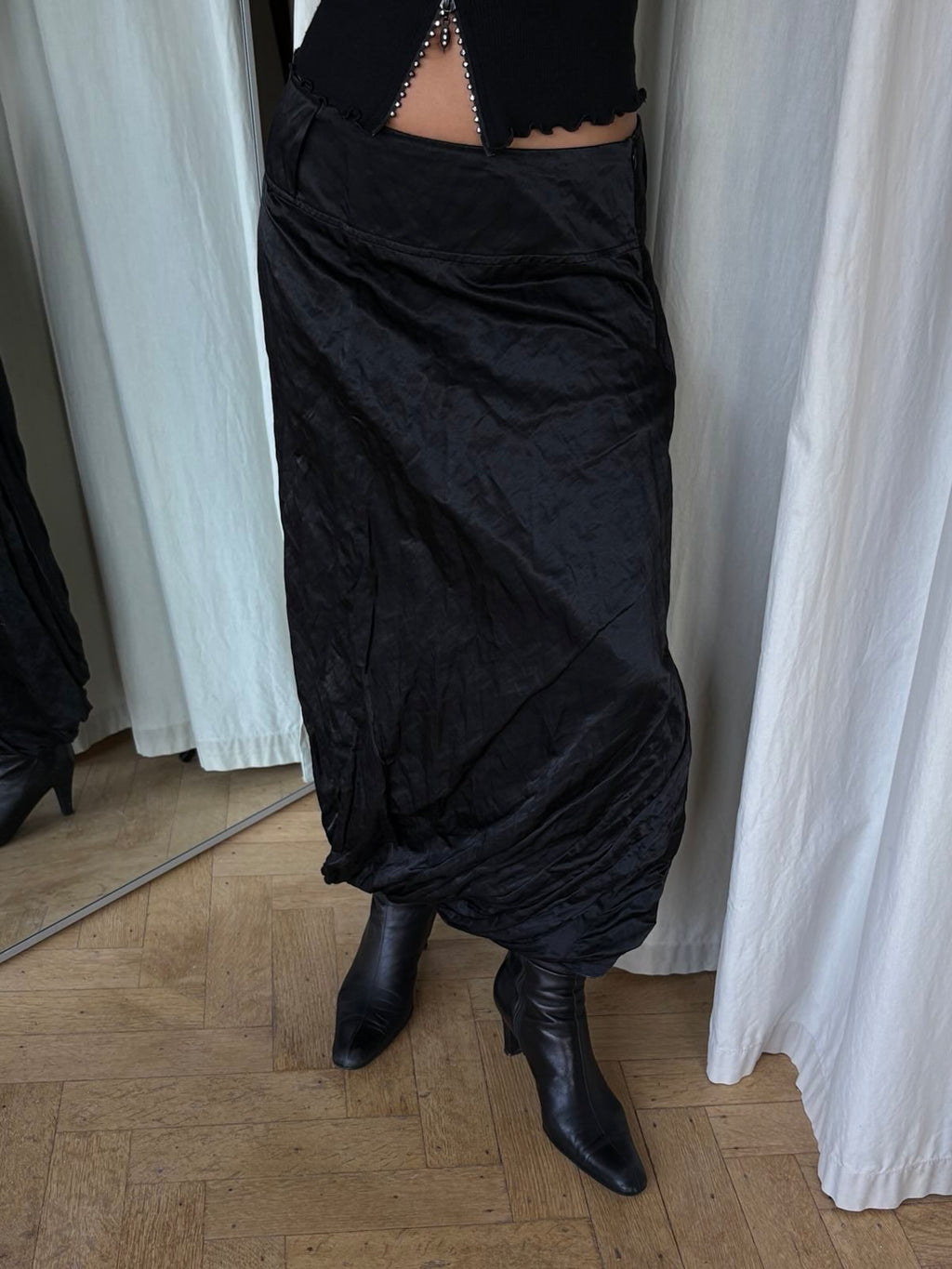 Sarah Pacini Twisted Long Skirt
