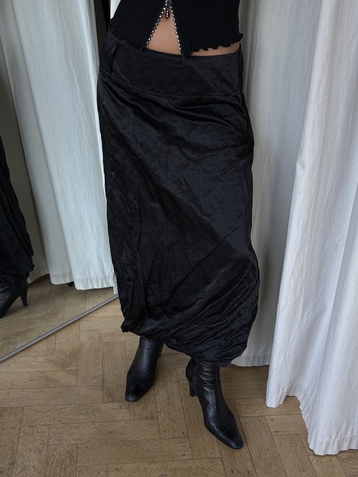 Sarah Pacini Twisted Long Skirt