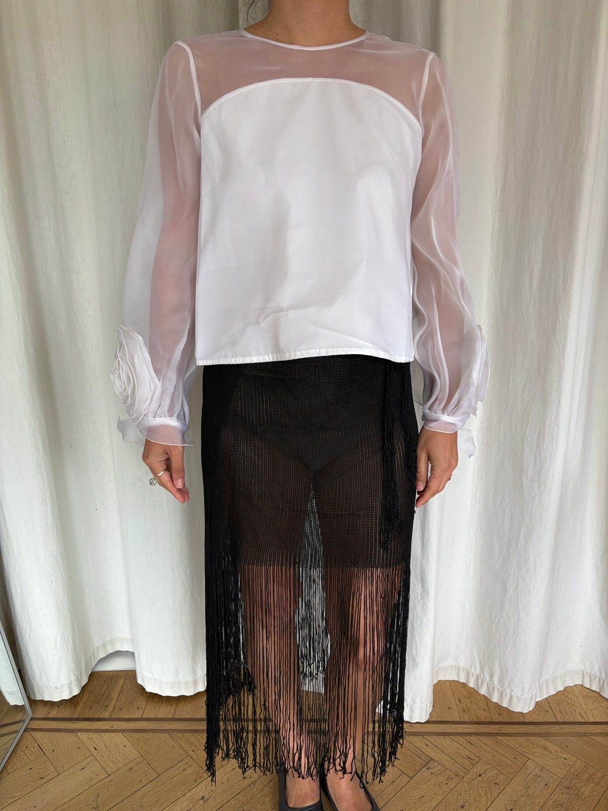 Anne Fontaine silk organza blouse