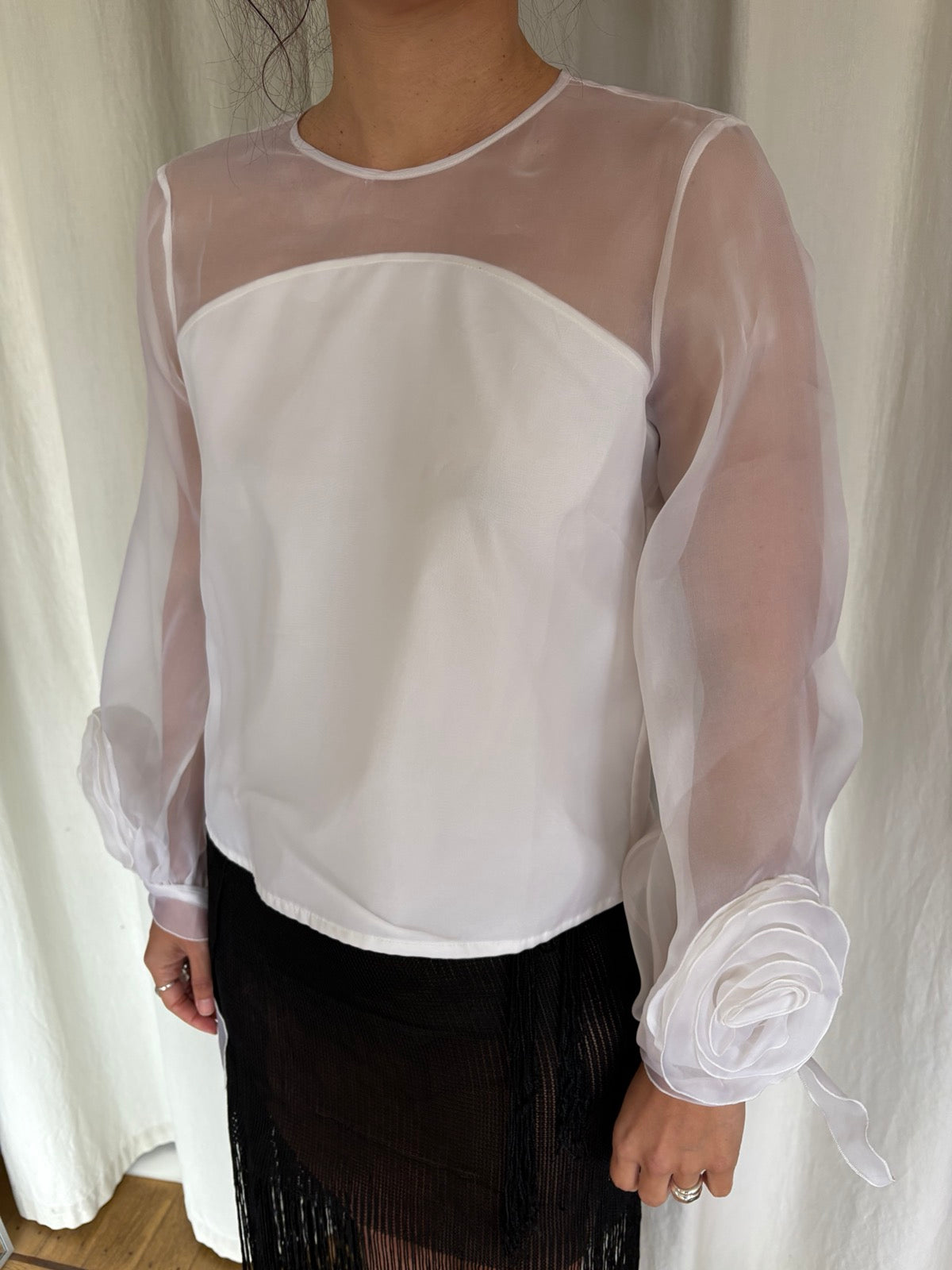 Anne Fontaine silk organza blouse