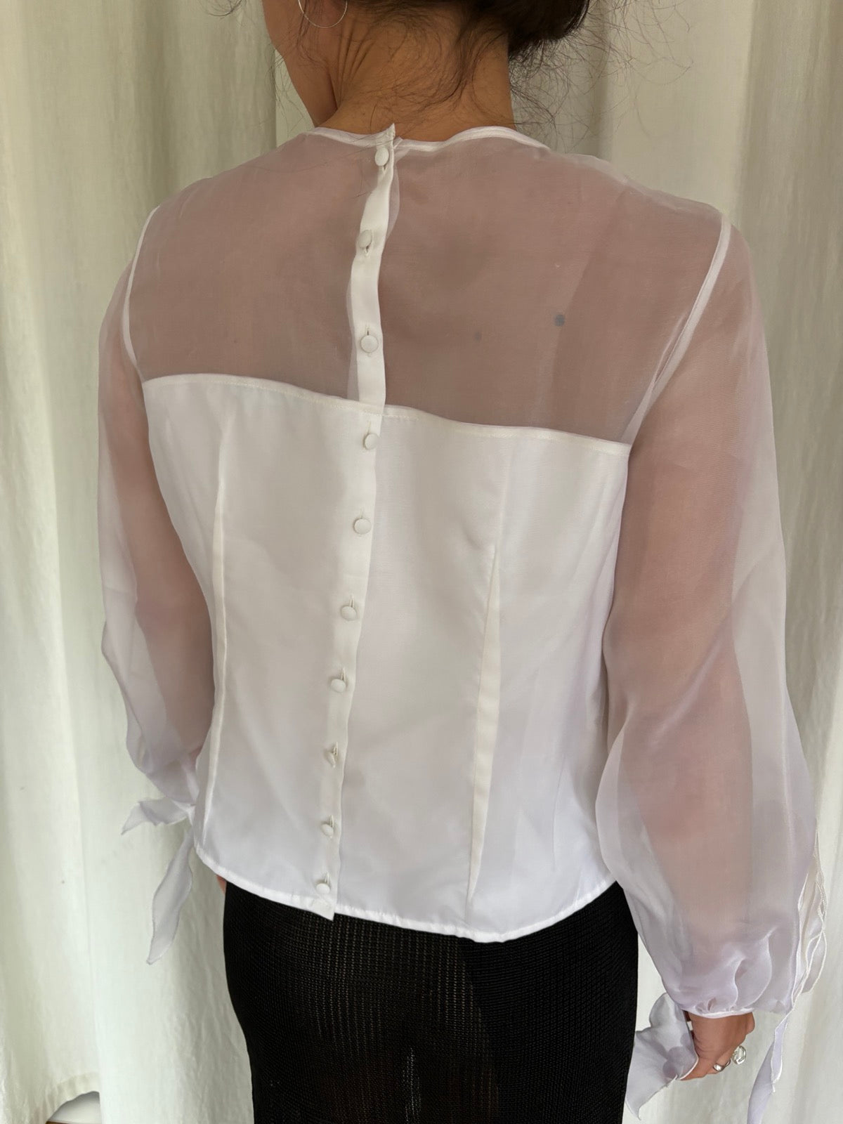 Anne Fontaine silk organza blouse