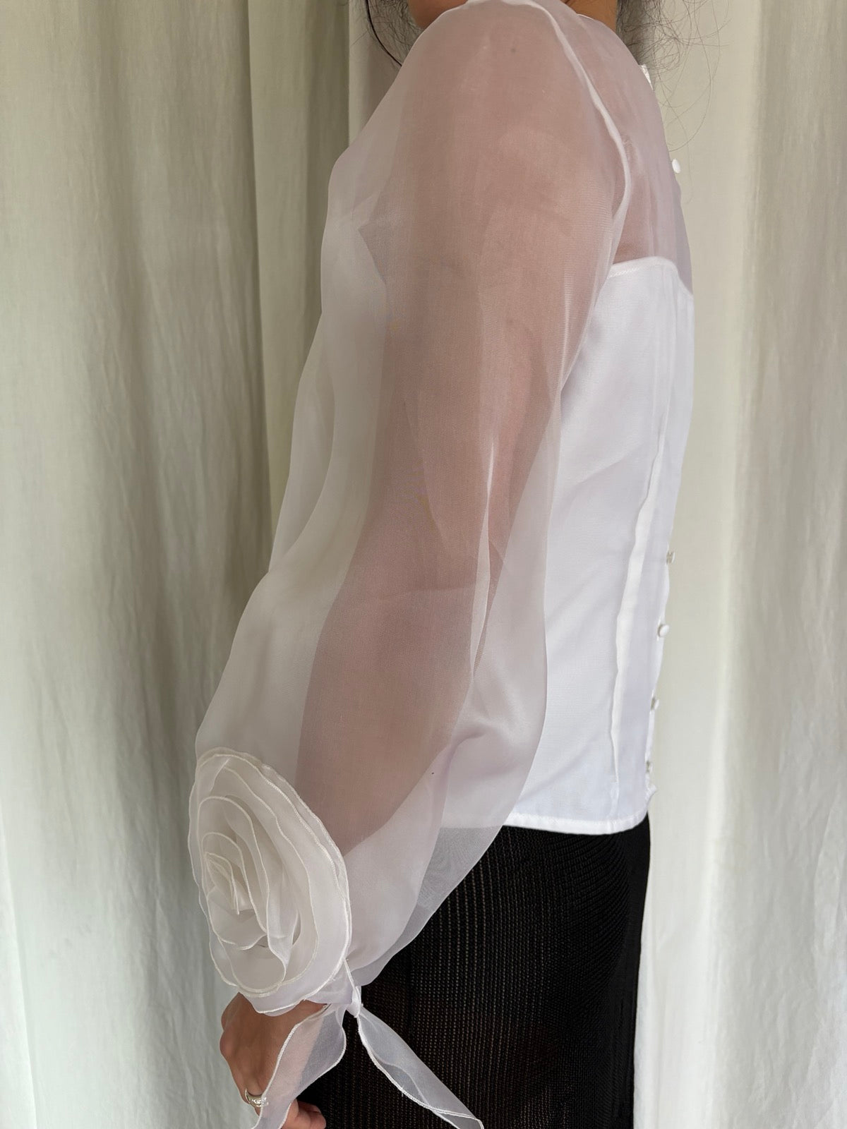 Anne Fontaine silk organza blouse